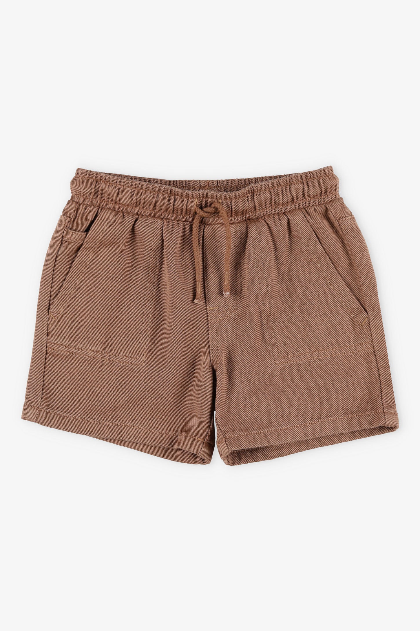 Short en lyocell - Enfant garçon && BRUN