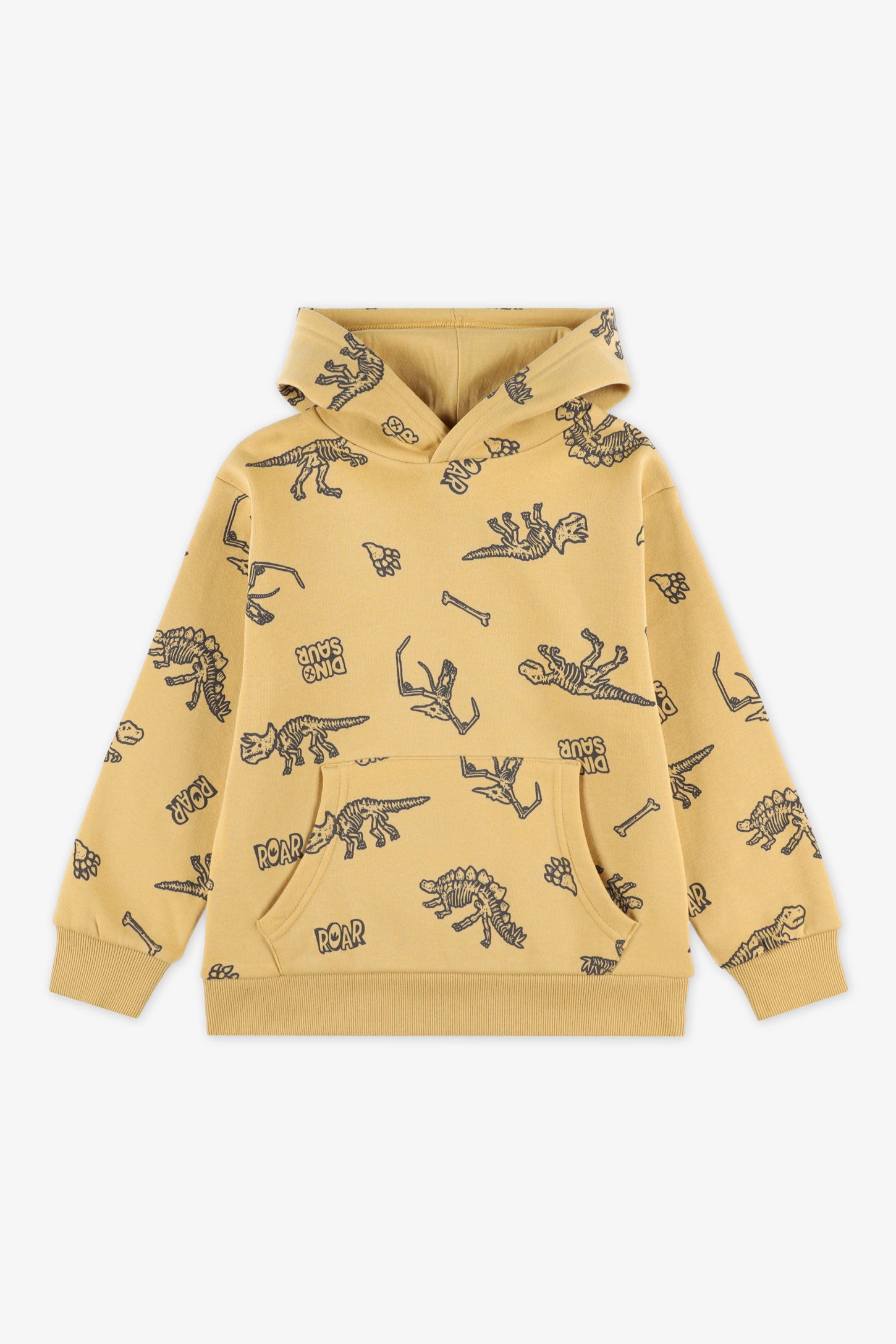 Chandail à capuchon coton ouaté - Enfant garçon && JAUNE/MULTI