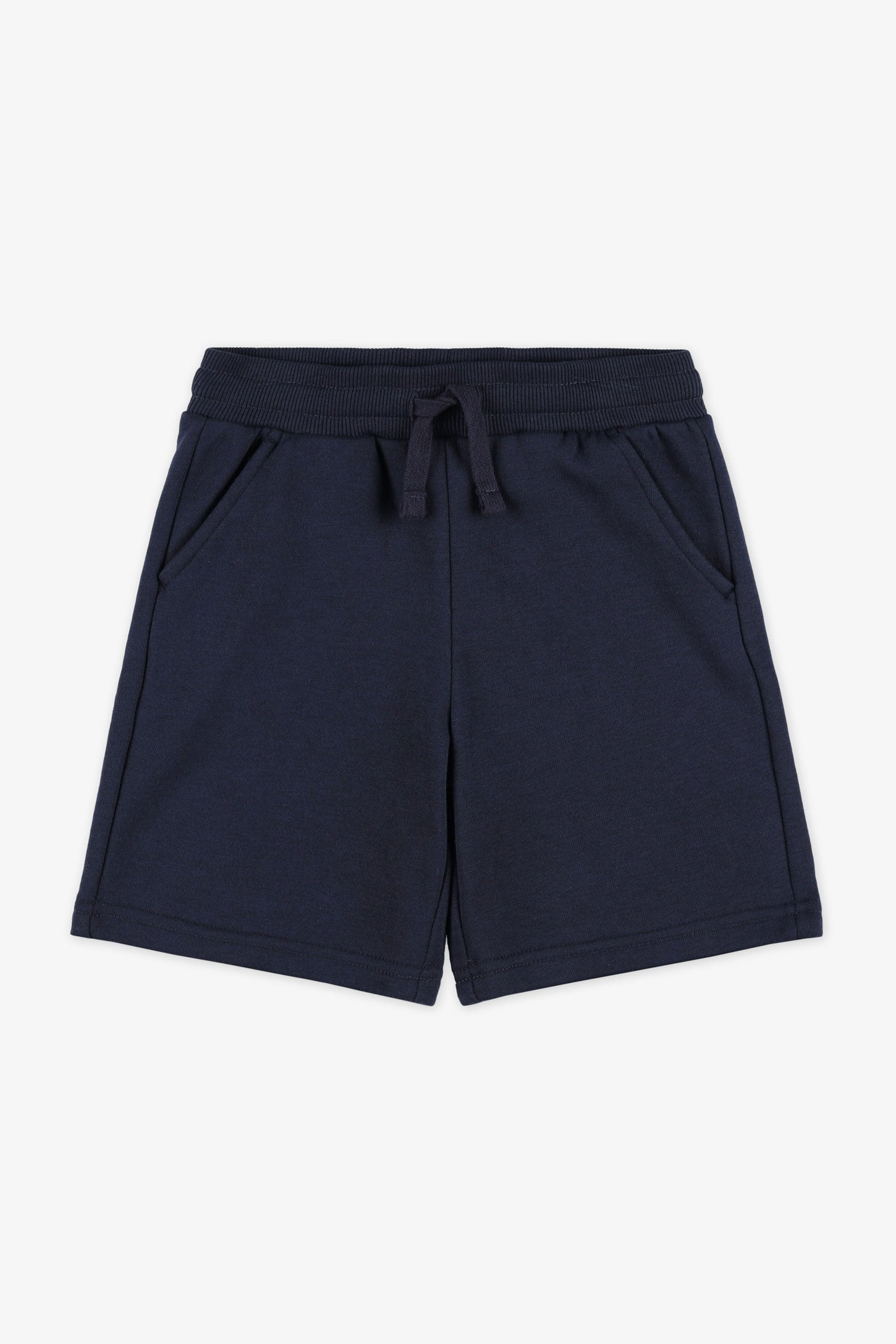 Short coton ouaté - Enfant garçon && BLEU MARINE