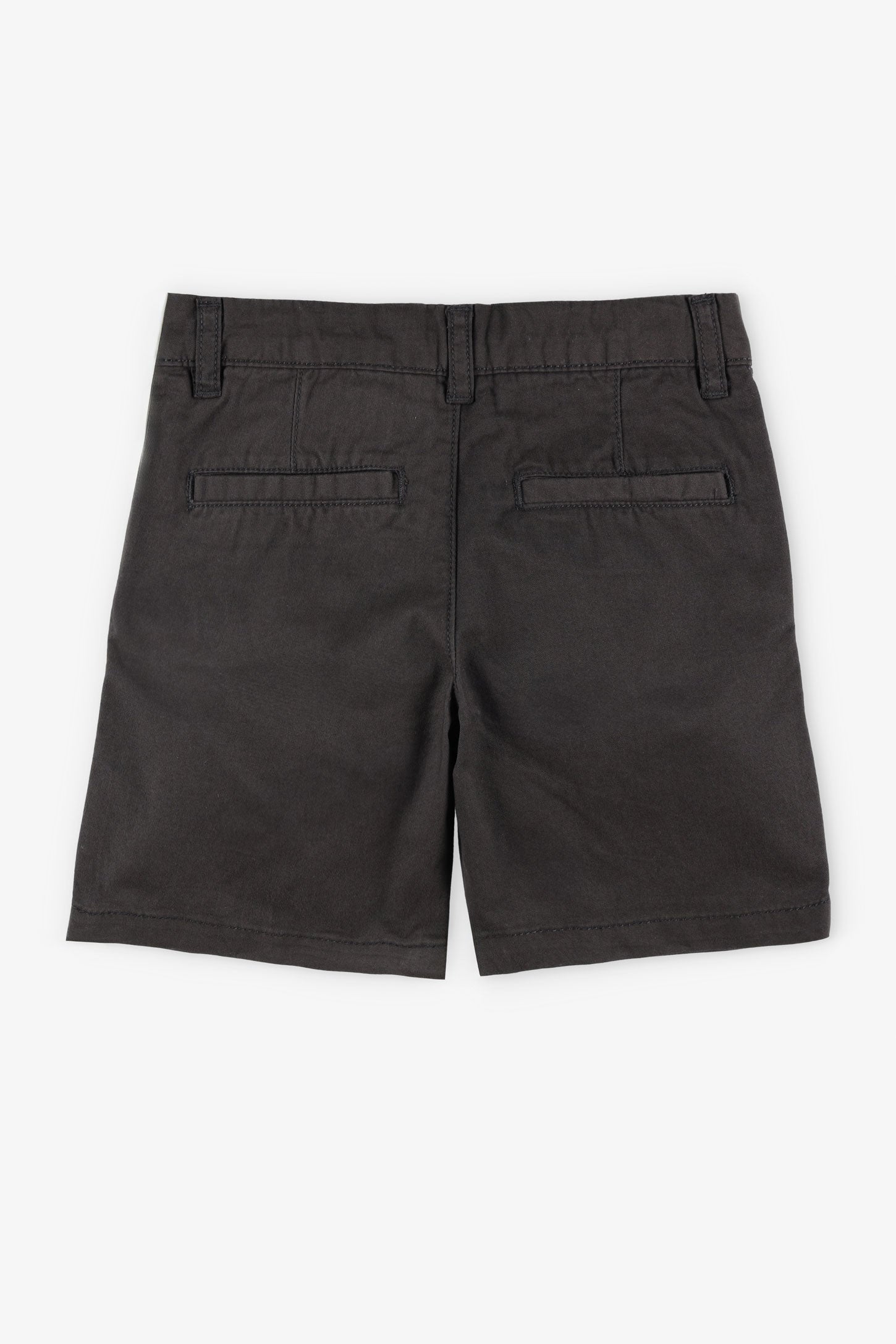 Short chino en twill - Enfant garçon && NOIR