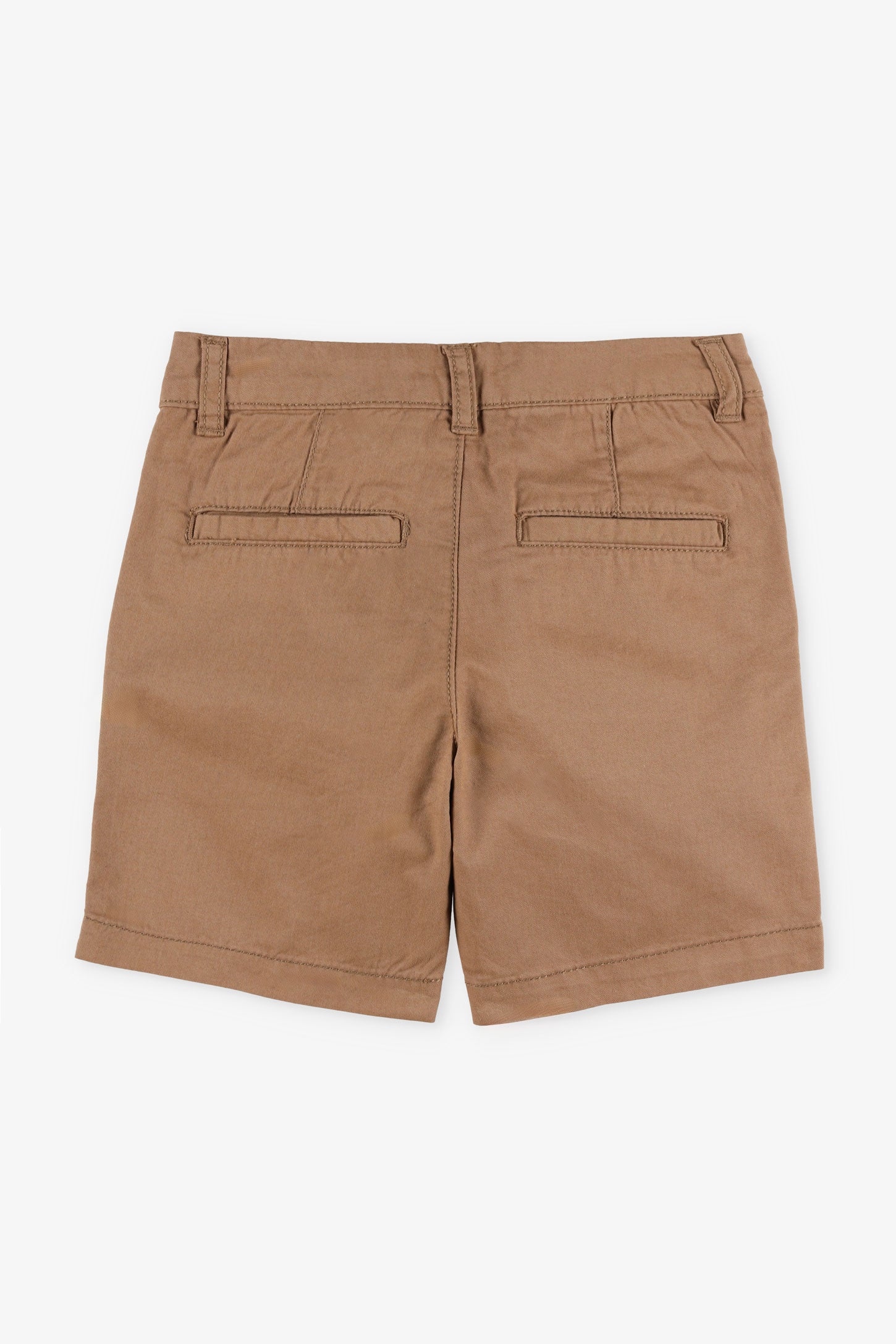 Short chino en twill - Enfant garçon && BRUN