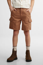 Short cargo en jeans - Ado garçon && BRUN