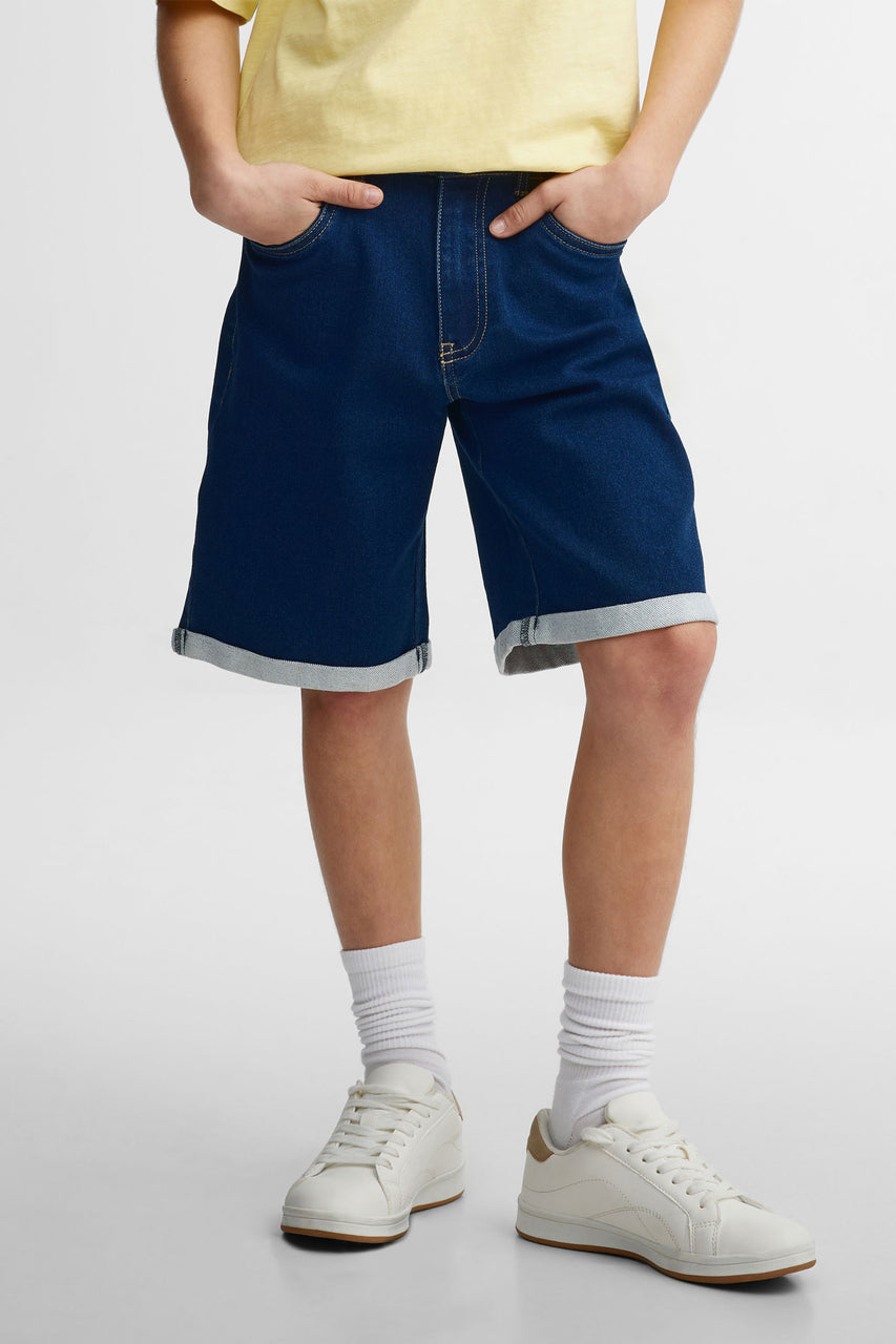 18 mois-8 ans | Short chino - Bleu - Garçons