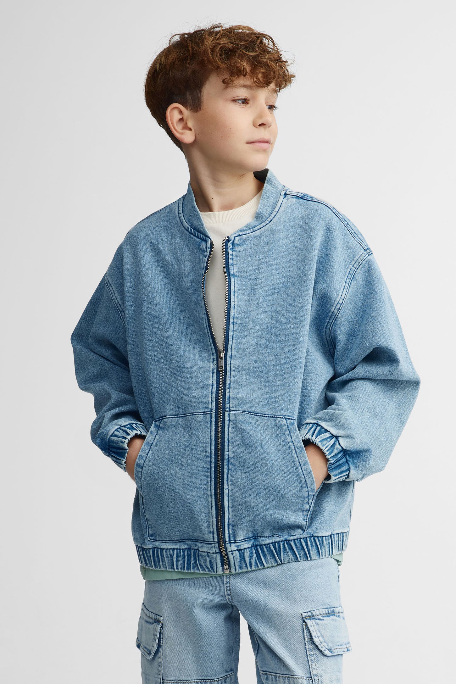 Denim bomber jacket - Teenage boy
