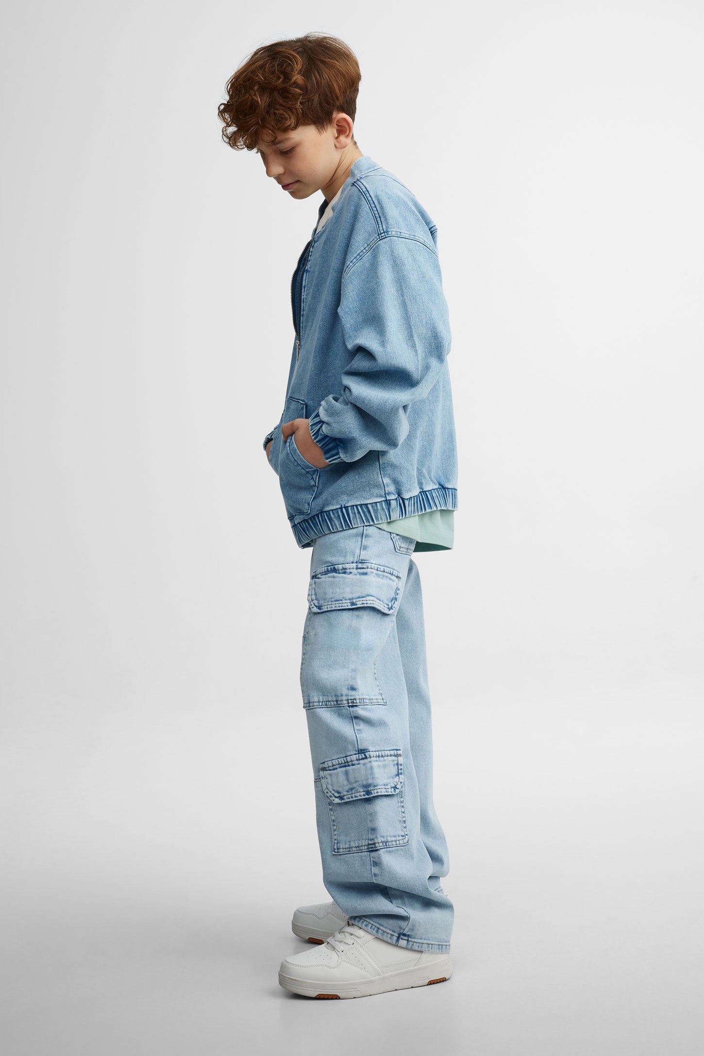 Denim bomber jacket - Teenage boy