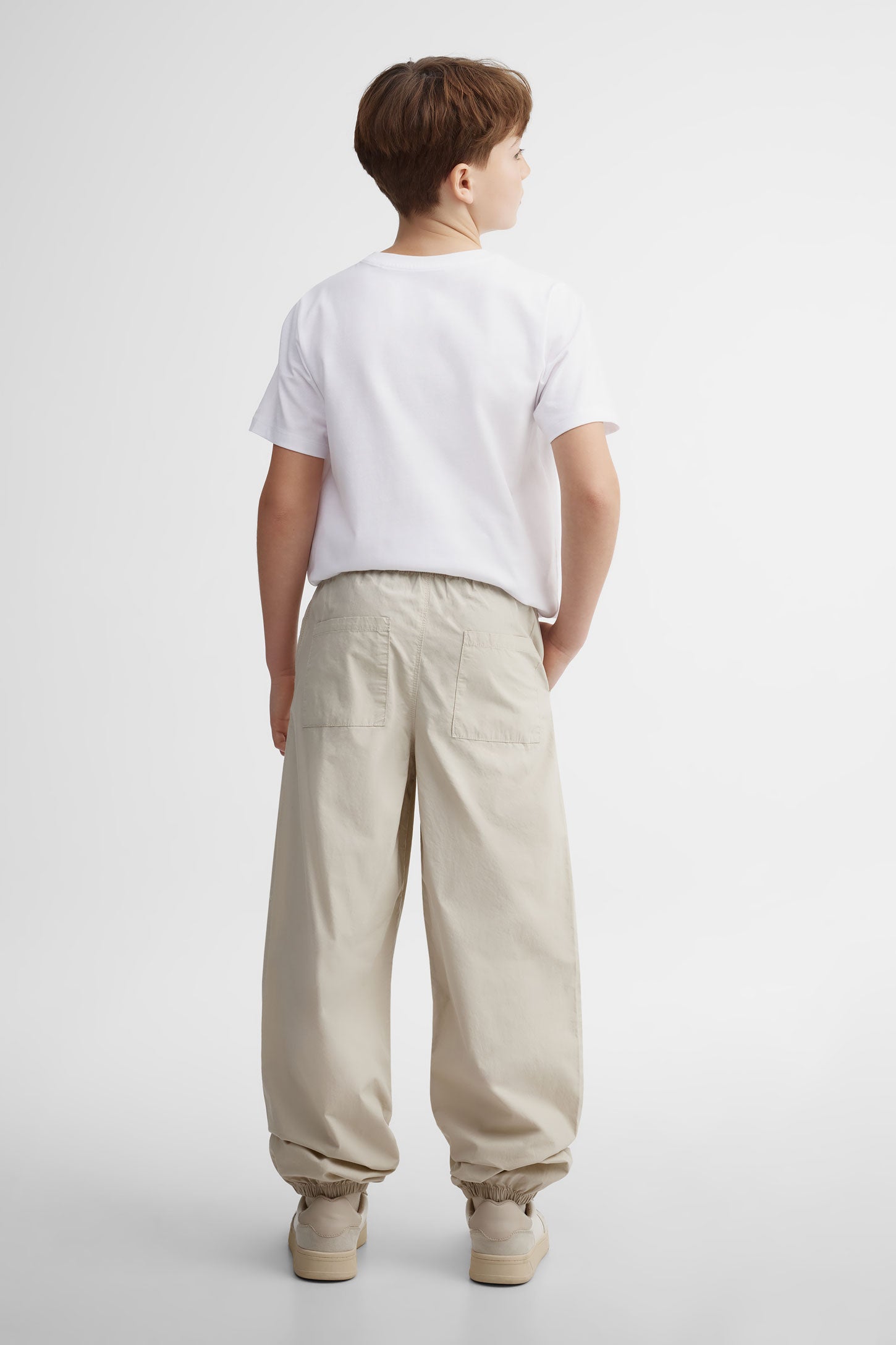 Pantalon parachute coton - Ado garçon && GRIS