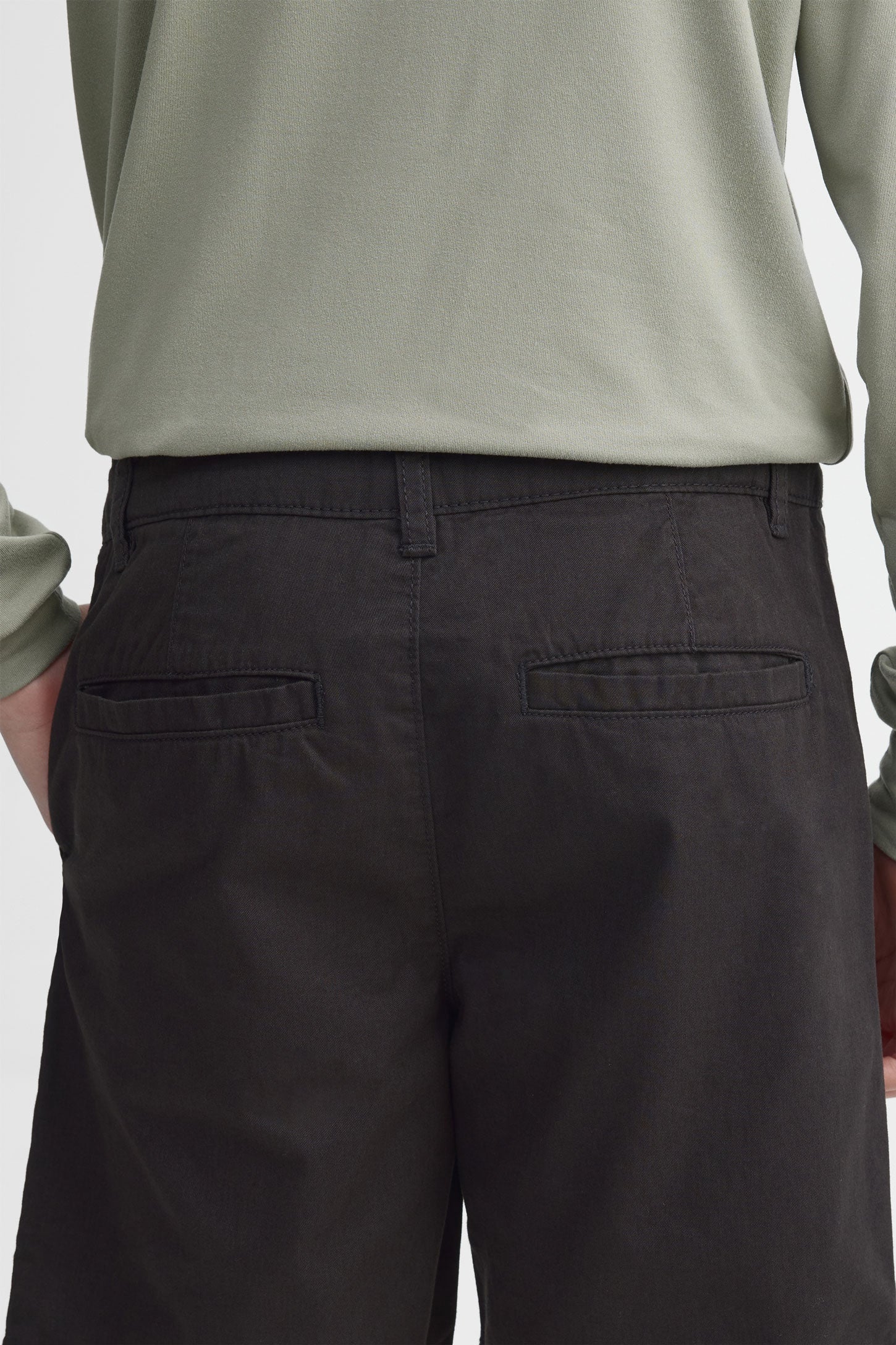 Short bermuda en twill - Ado garçon 
 && NOIR