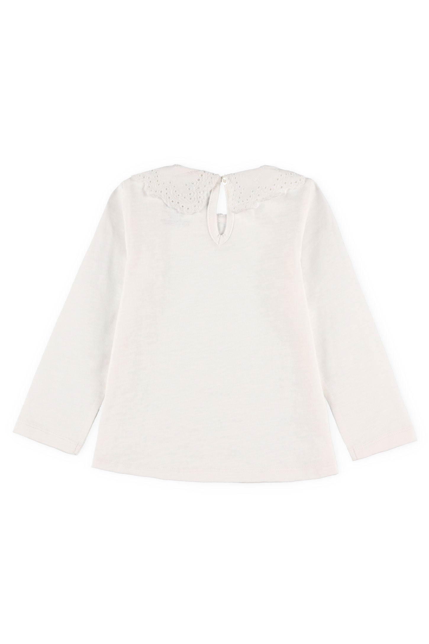 Chandail col Claudine coton, 2T-3T - Bébé fille && BLANC
