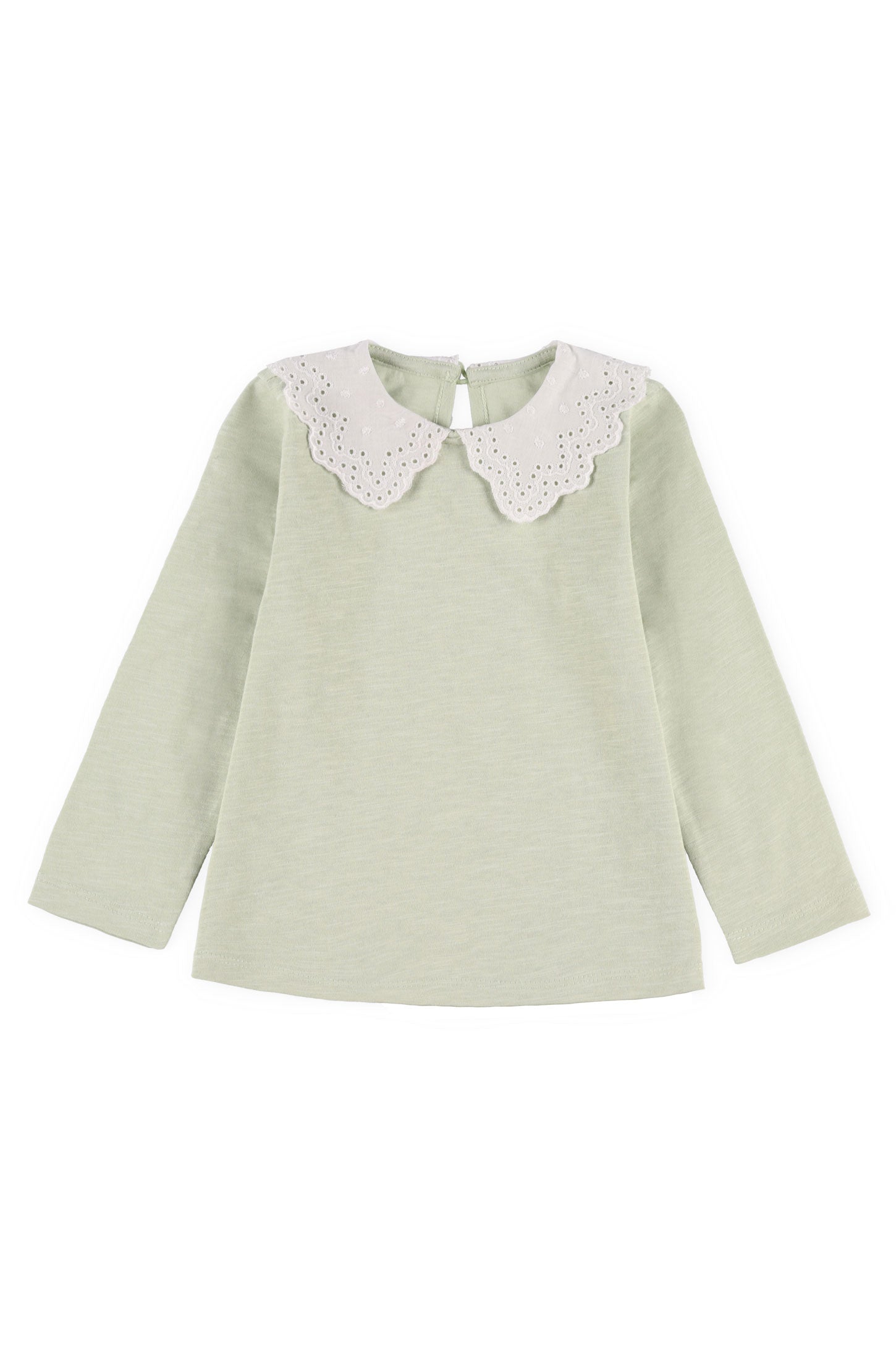 Chandail col Claudine coton, 2T-3T - Bébé fille && VERT