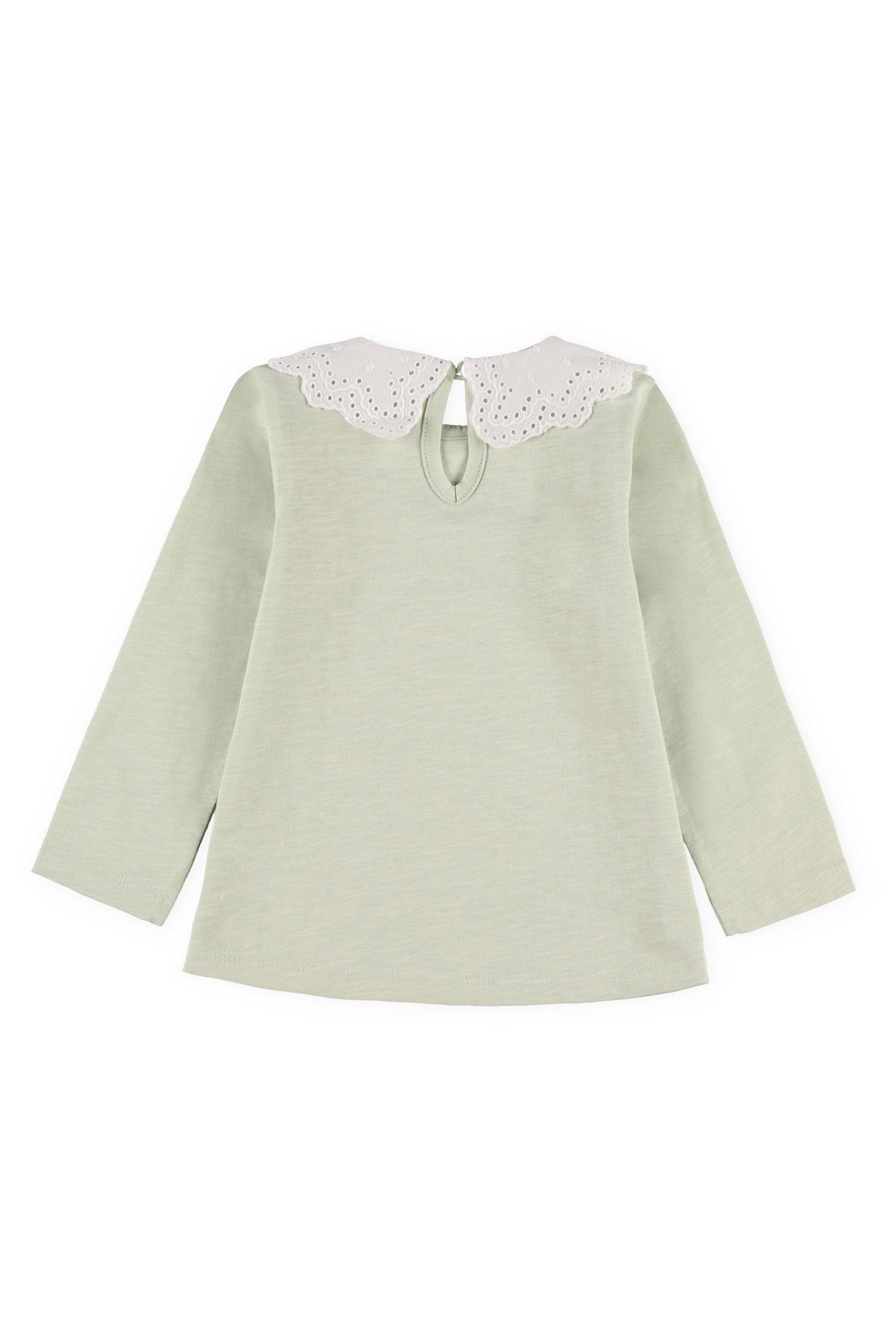 Chandail col Claudine coton, 2T-3T - Bébé fille && VERT