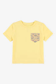 T-shirt à poche en coton, 2/15$ - Bébé garçon && JAUNE