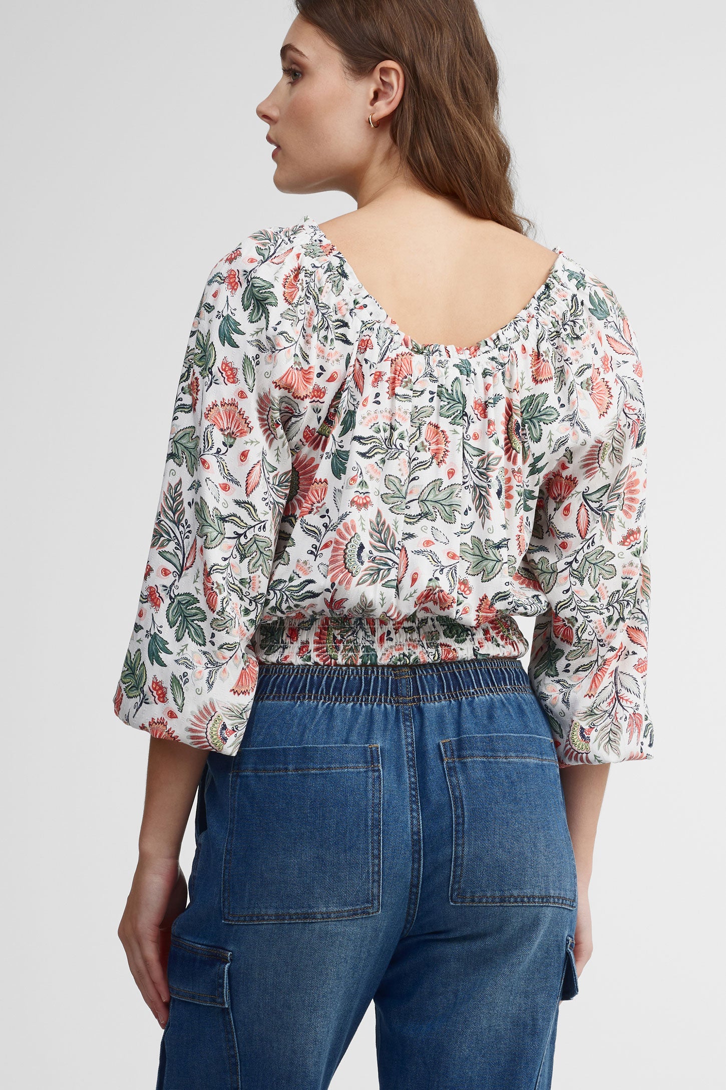 Jeans parachute - Femme && DENIM MOYEN
