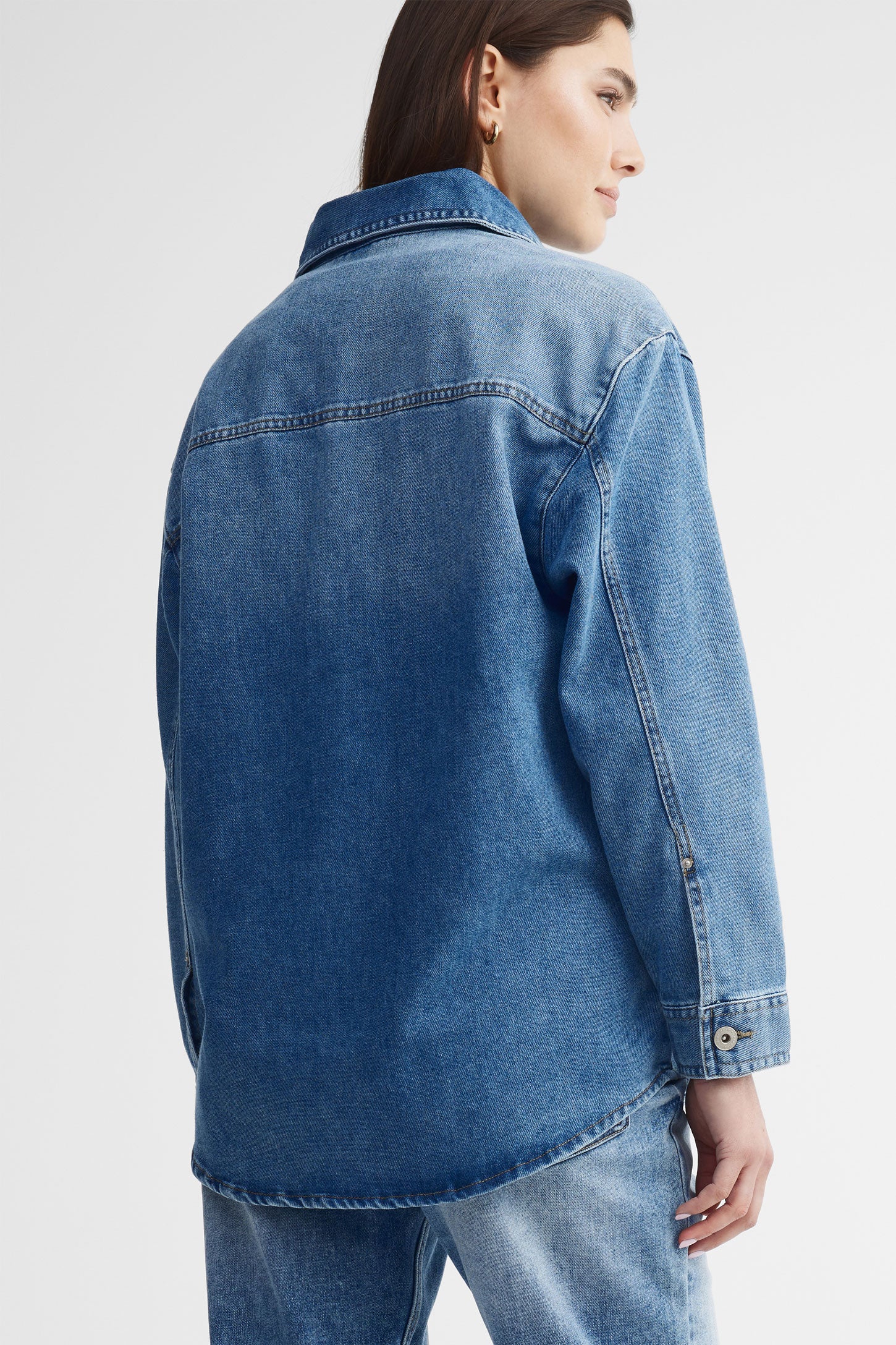 Veste en jeans - Femme && DENIM MOYEN