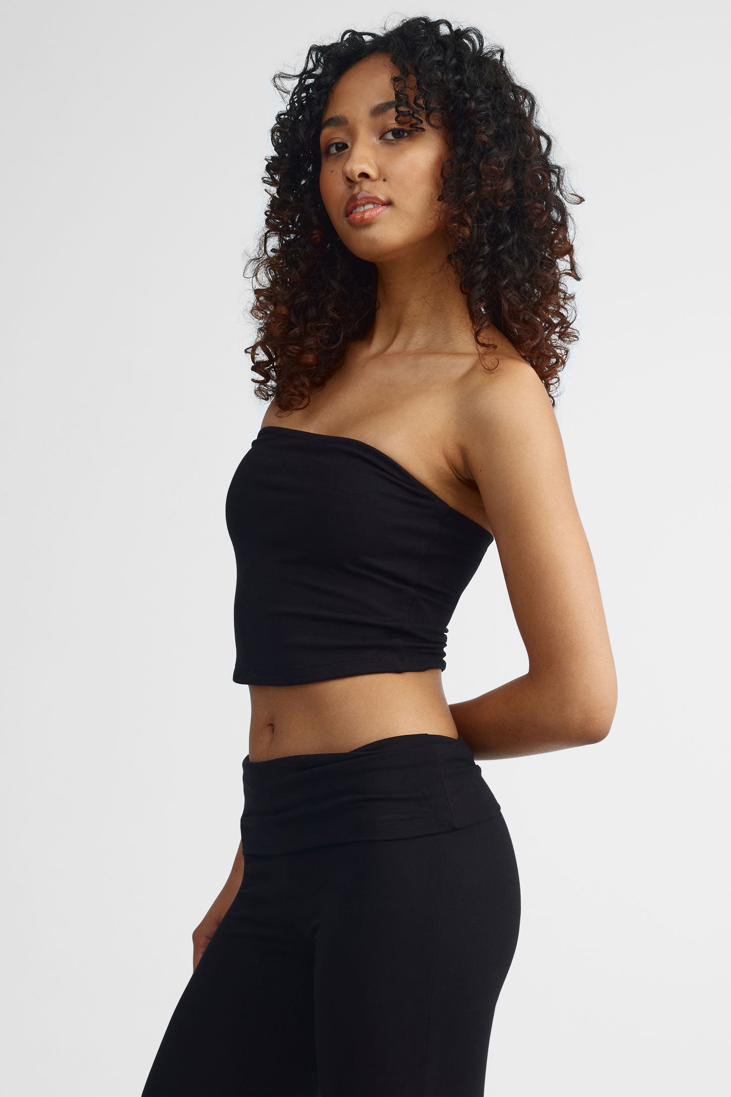Haut tube écourté - Femme && NOIR