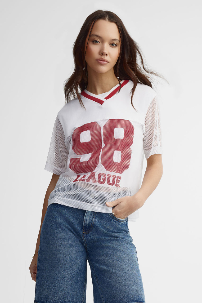 Mesh football t-shirt Women