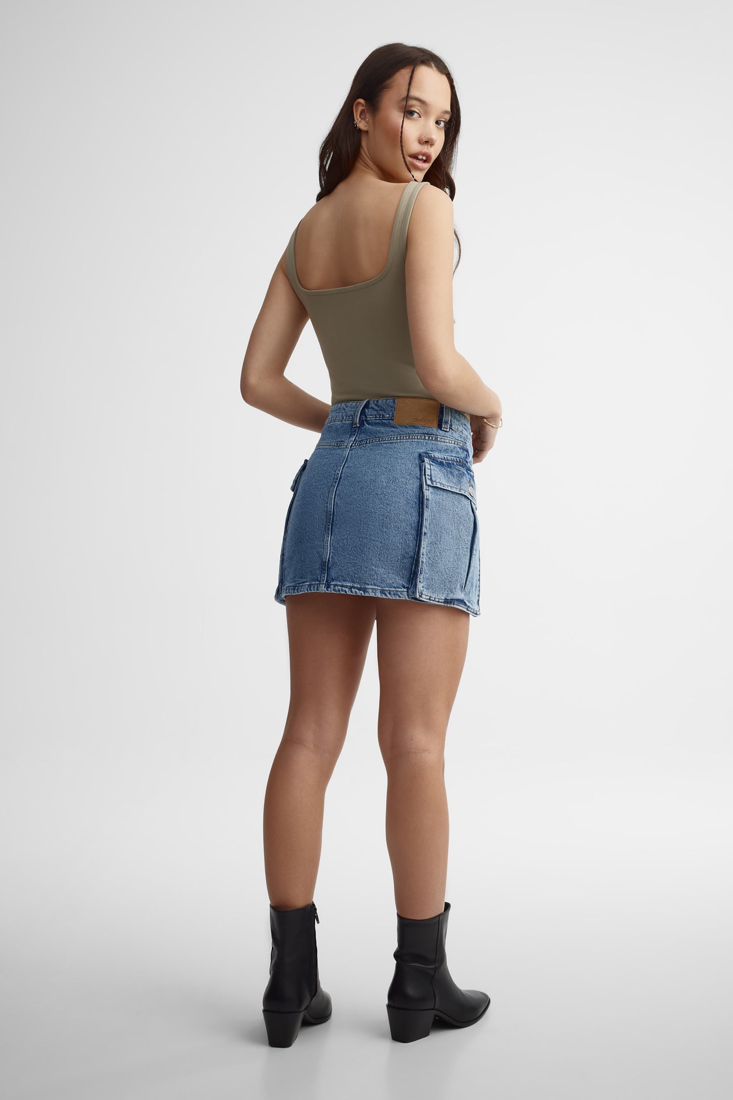 Justaucorps col carré - Femme && KAKI