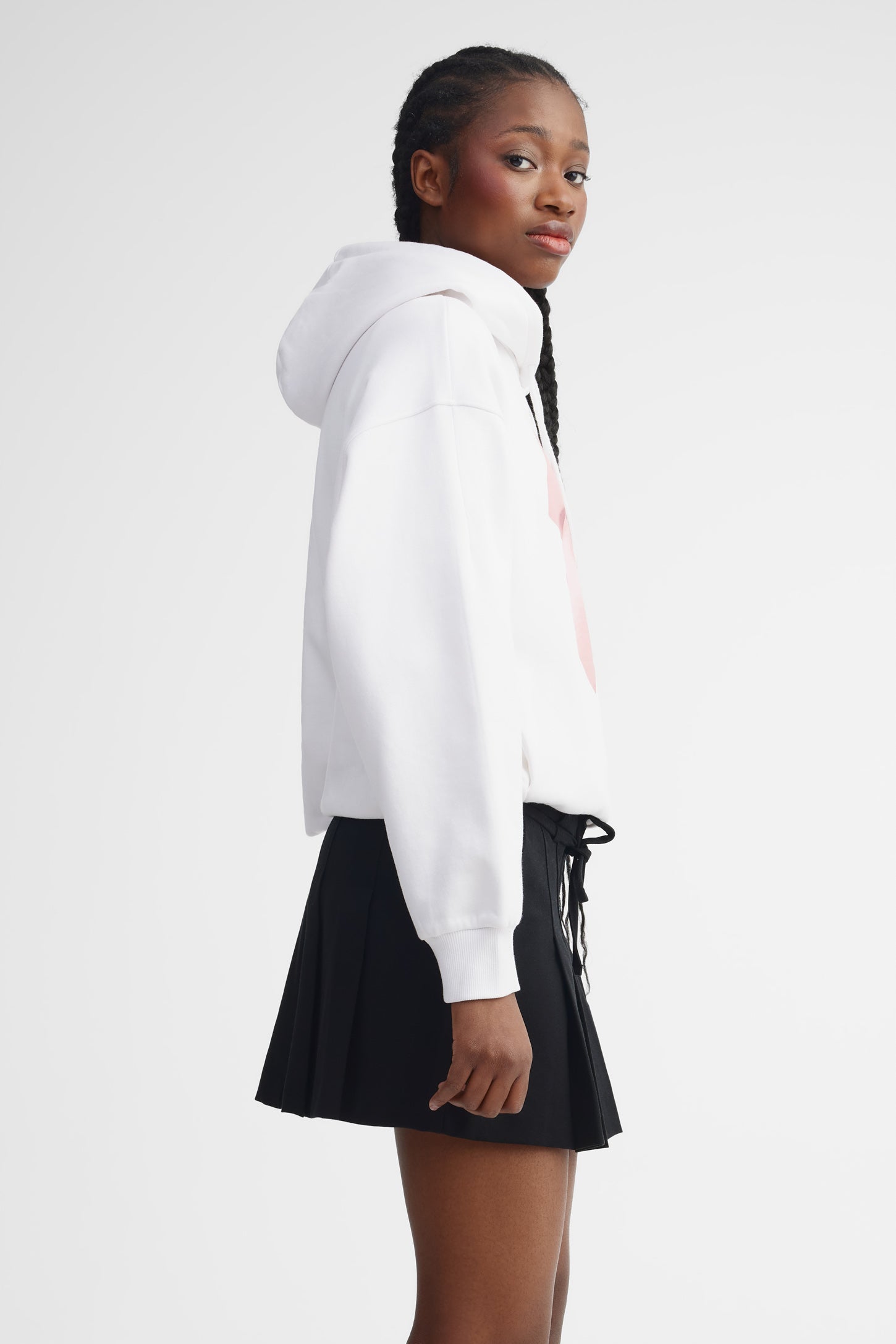 Mini jupe-short à plis creux - Femme && NOIR
