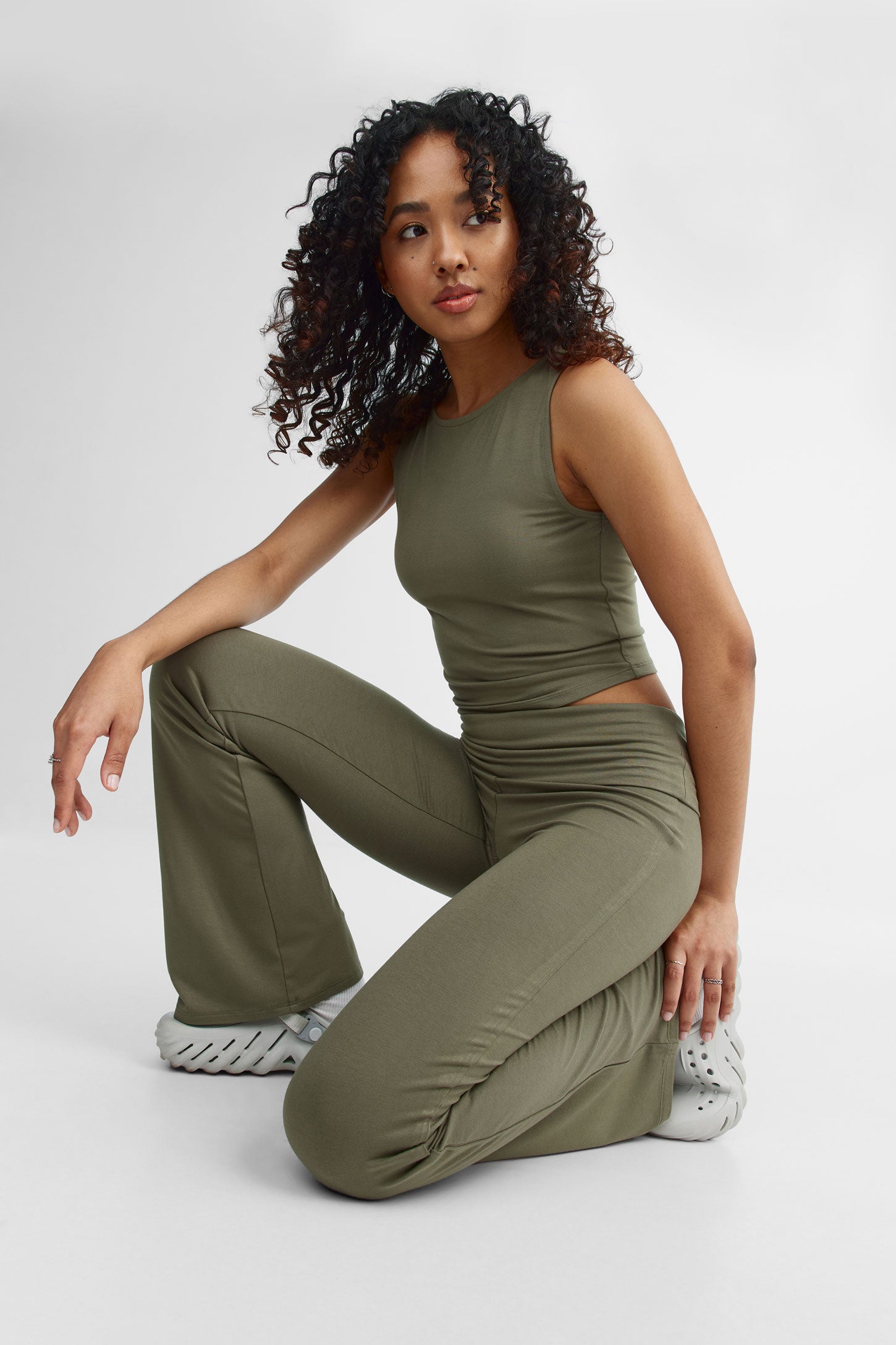 Legging ''bootcut'' - Femme
 && KAKI
