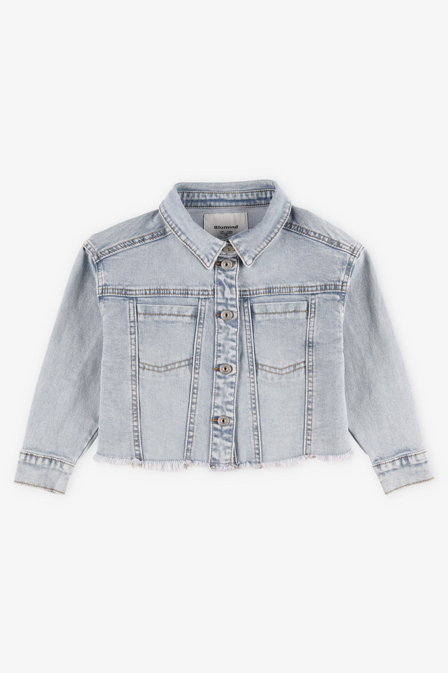 Veste en jeans - Enfant fille && BLEU PALE