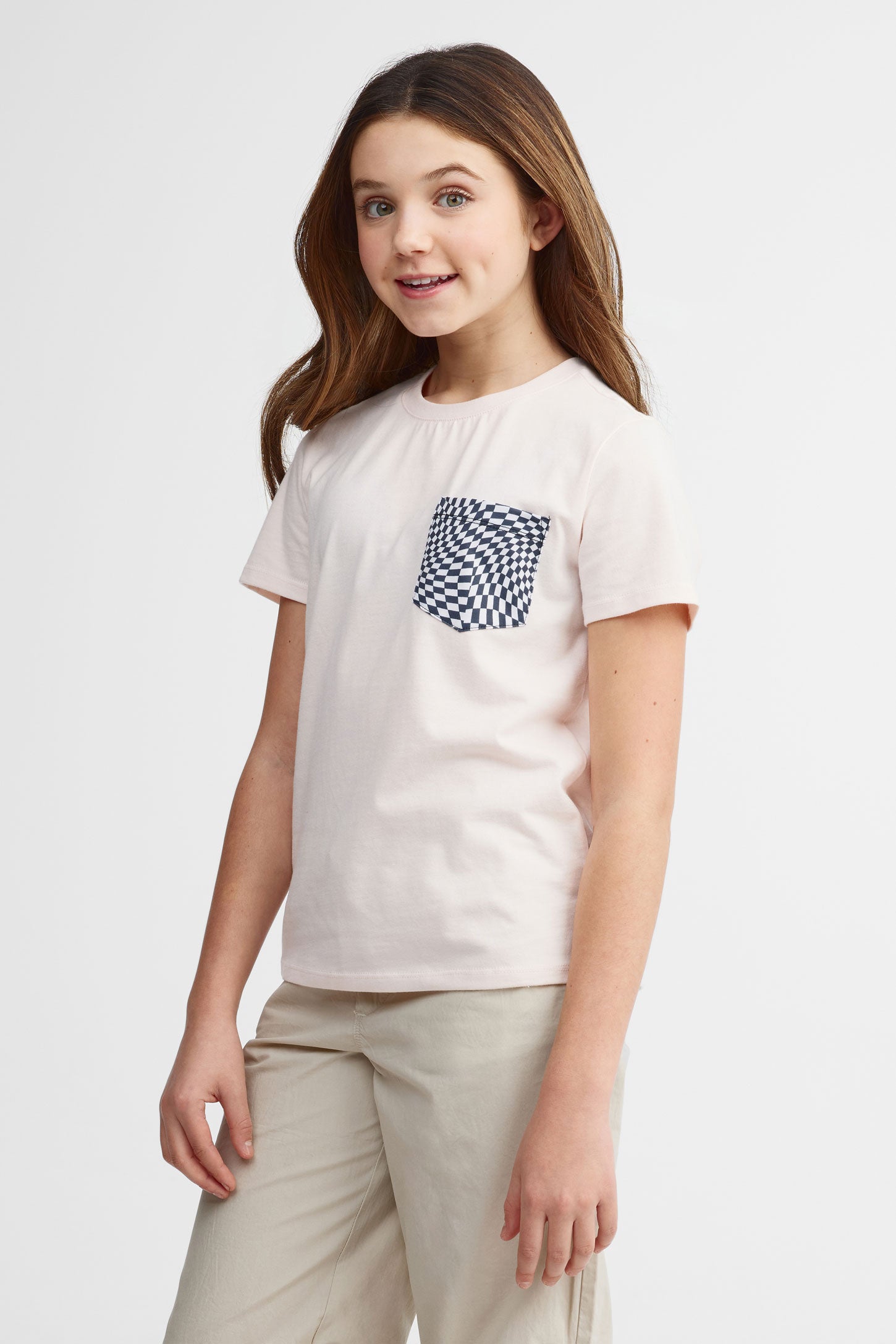 T-shirt à poche en coton, 2/25$ - Ado fille && ROSE
