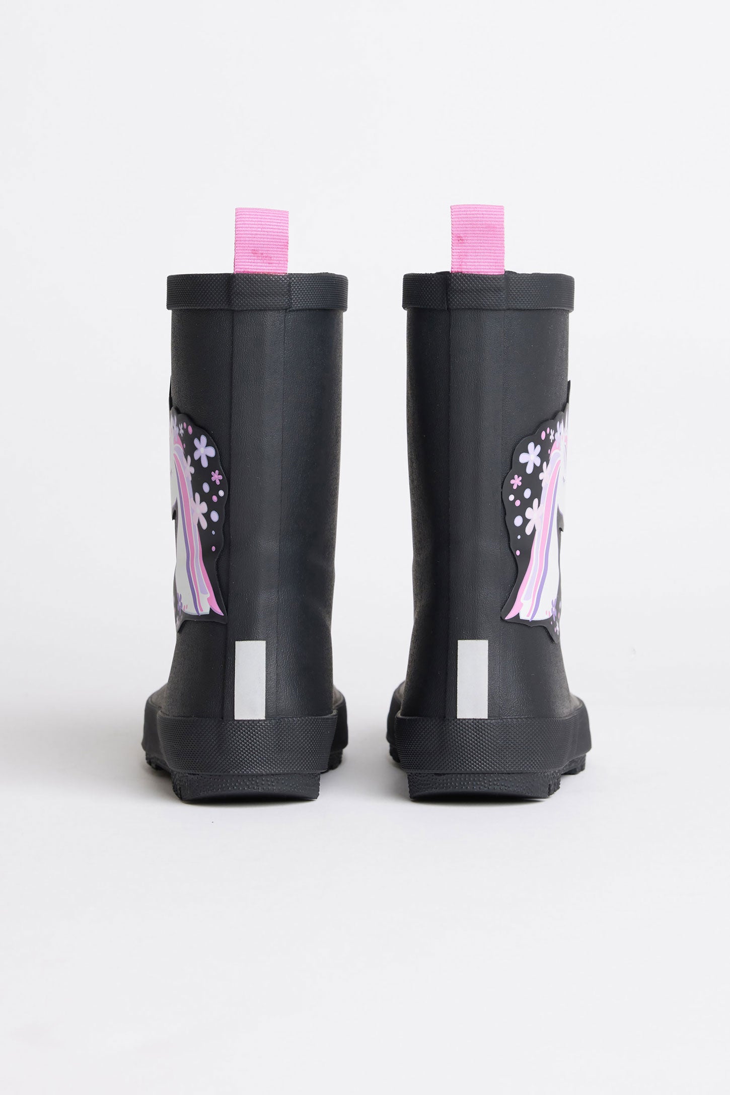 Bottes de pluies doublées licorne - Enfant fille && NOIR
