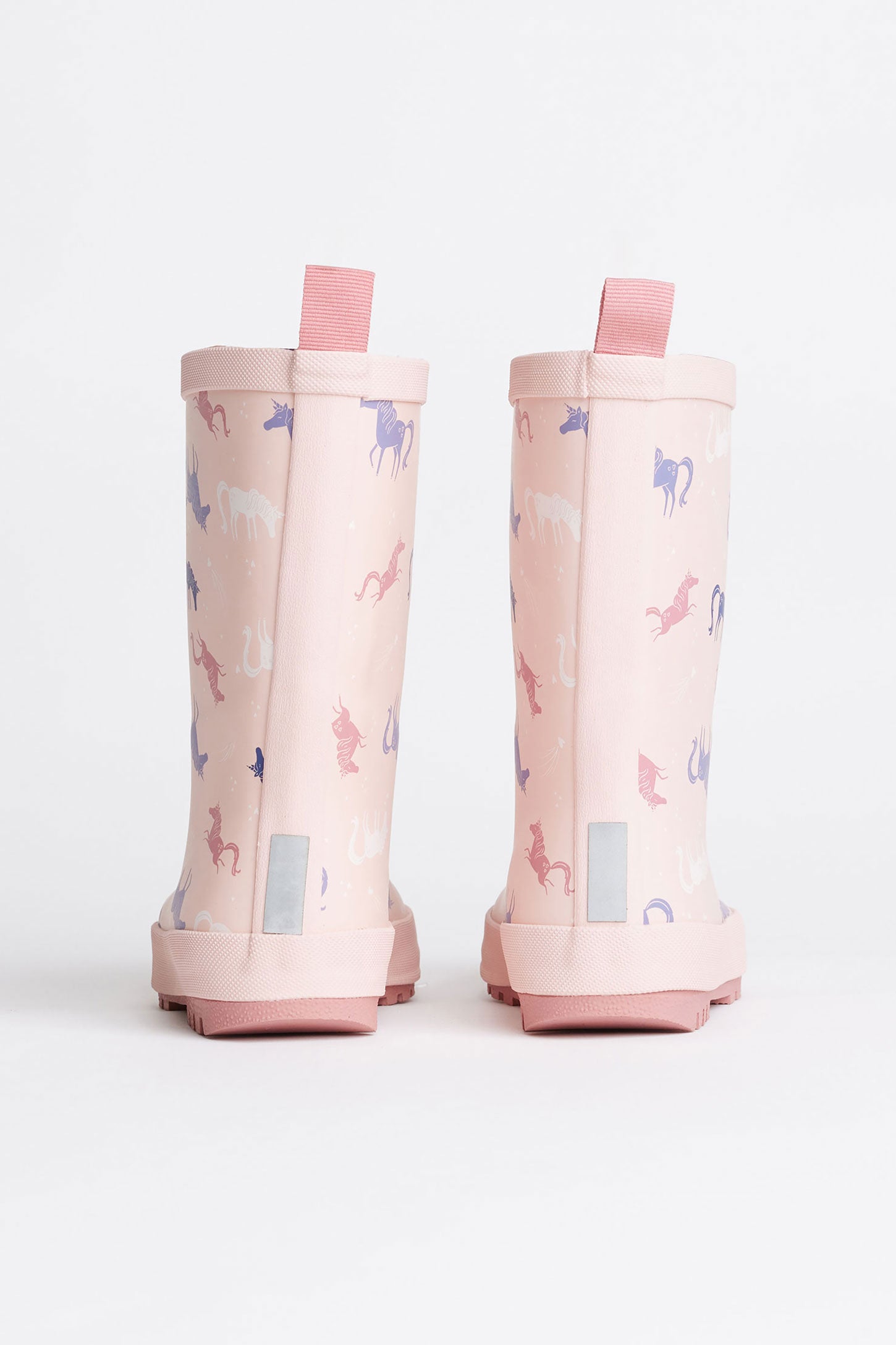 Bottes de pluies doublées licorne - Enfant fille && ROSE PALE
