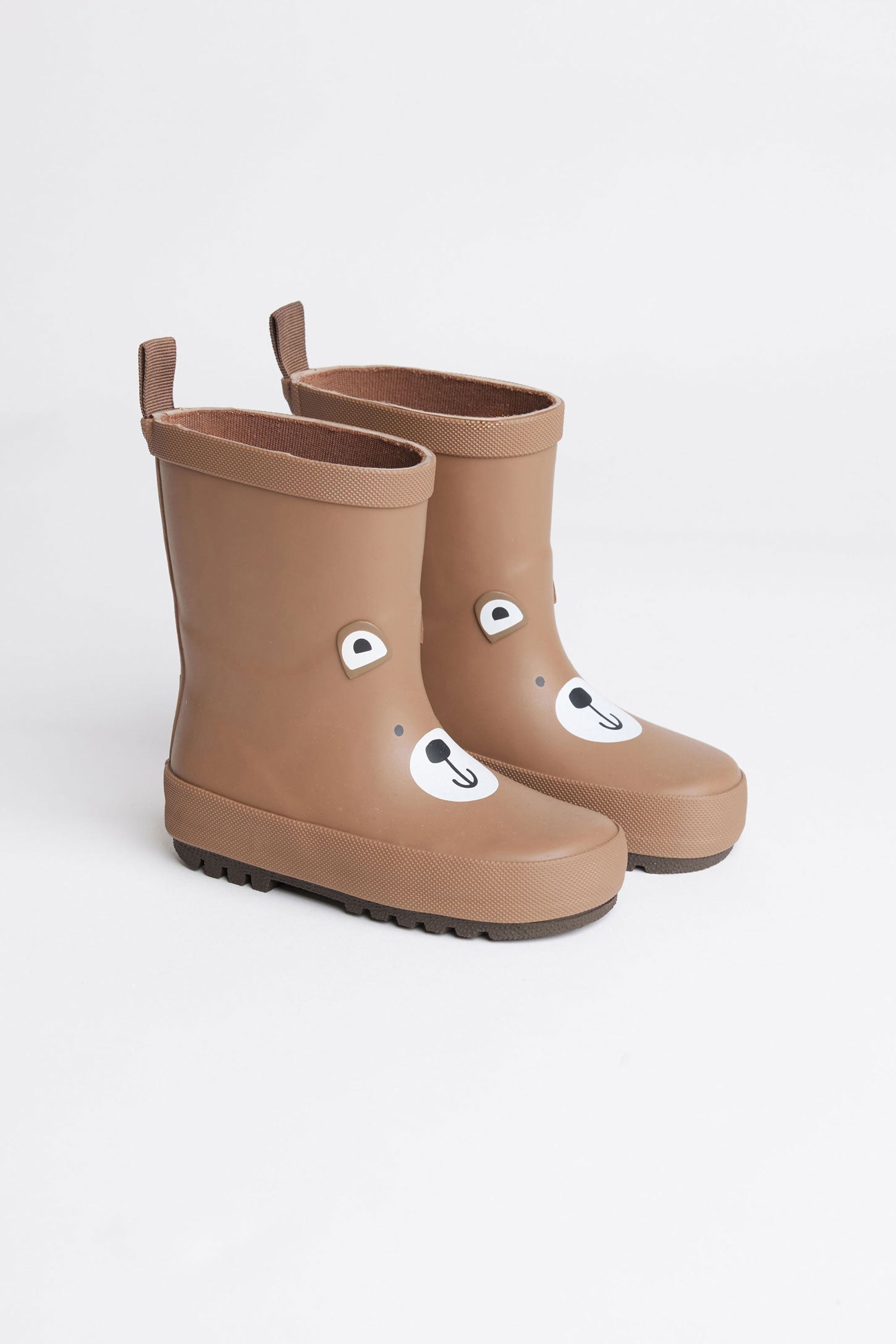 Bottes de pluies doublées ourson - Bébé garçon && MARRON