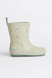 Bottes de pluies doublées hérisson - Bébé garçon && KAKI PALE