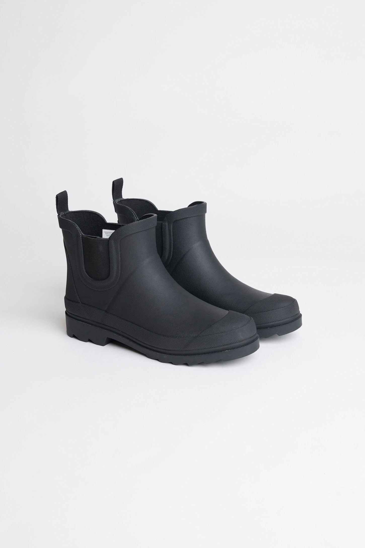 Bottes de pluie Chelsea doublées BM - Ado garçon && NOIR