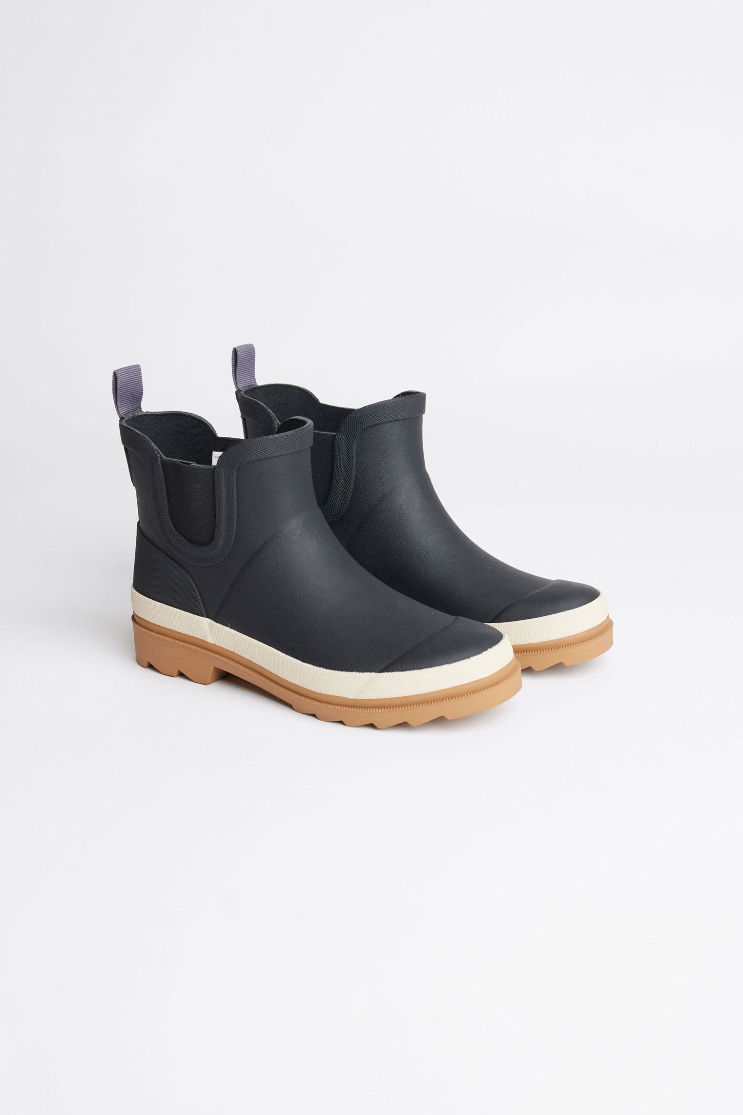 Bottes de pluie Chelsea doublées BM - Femme && NOIR