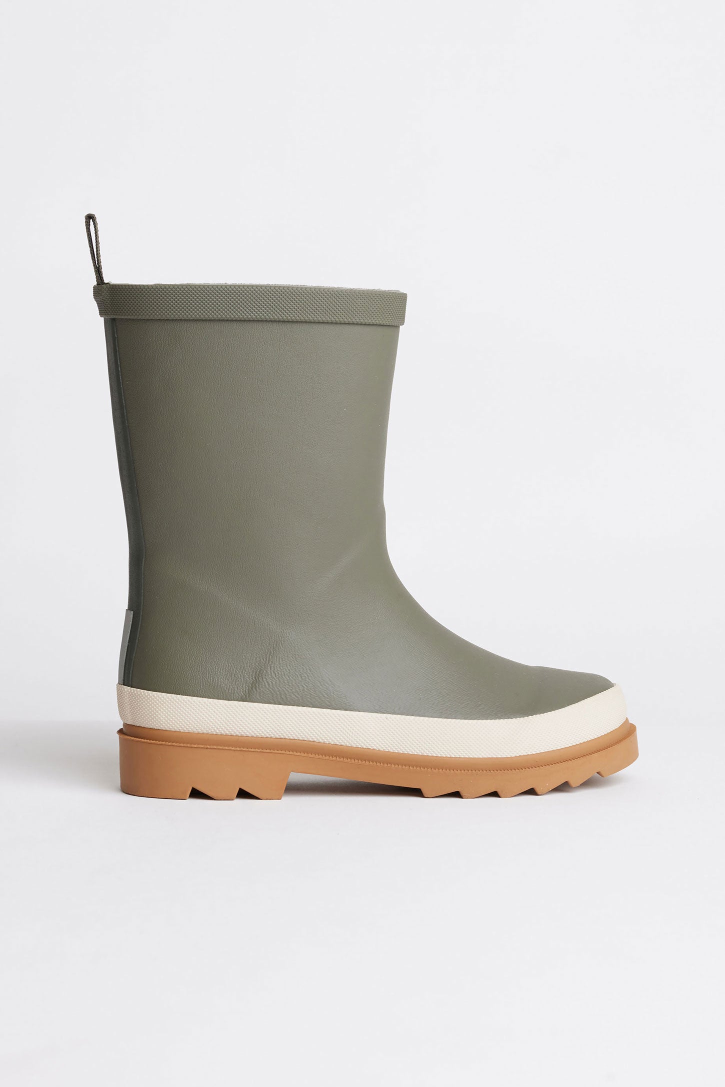 Bottes de pluie doublées BM - Enfant garçon && KAKI