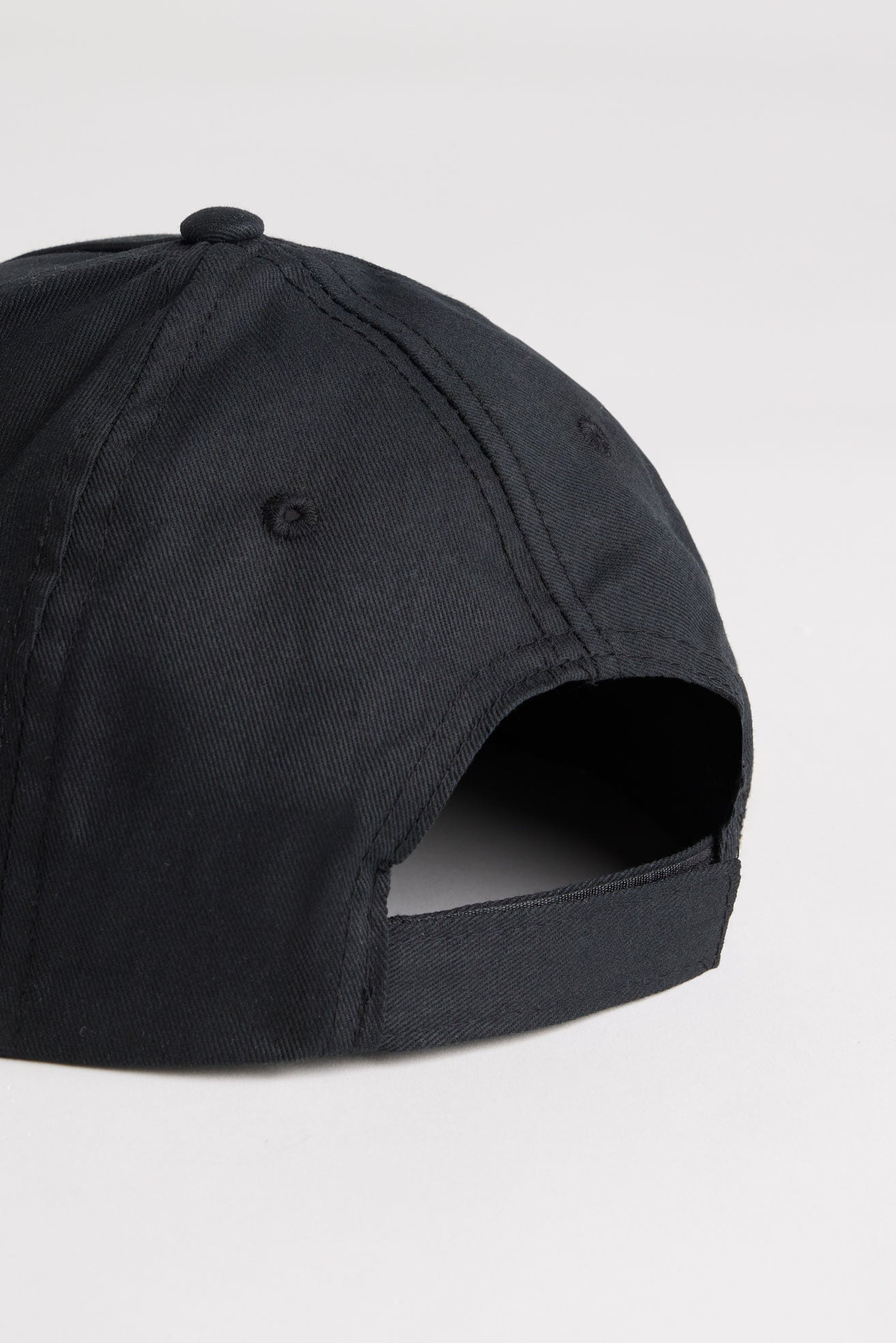 Casquette en twill avec palette suède - Ado garçon && NOIR