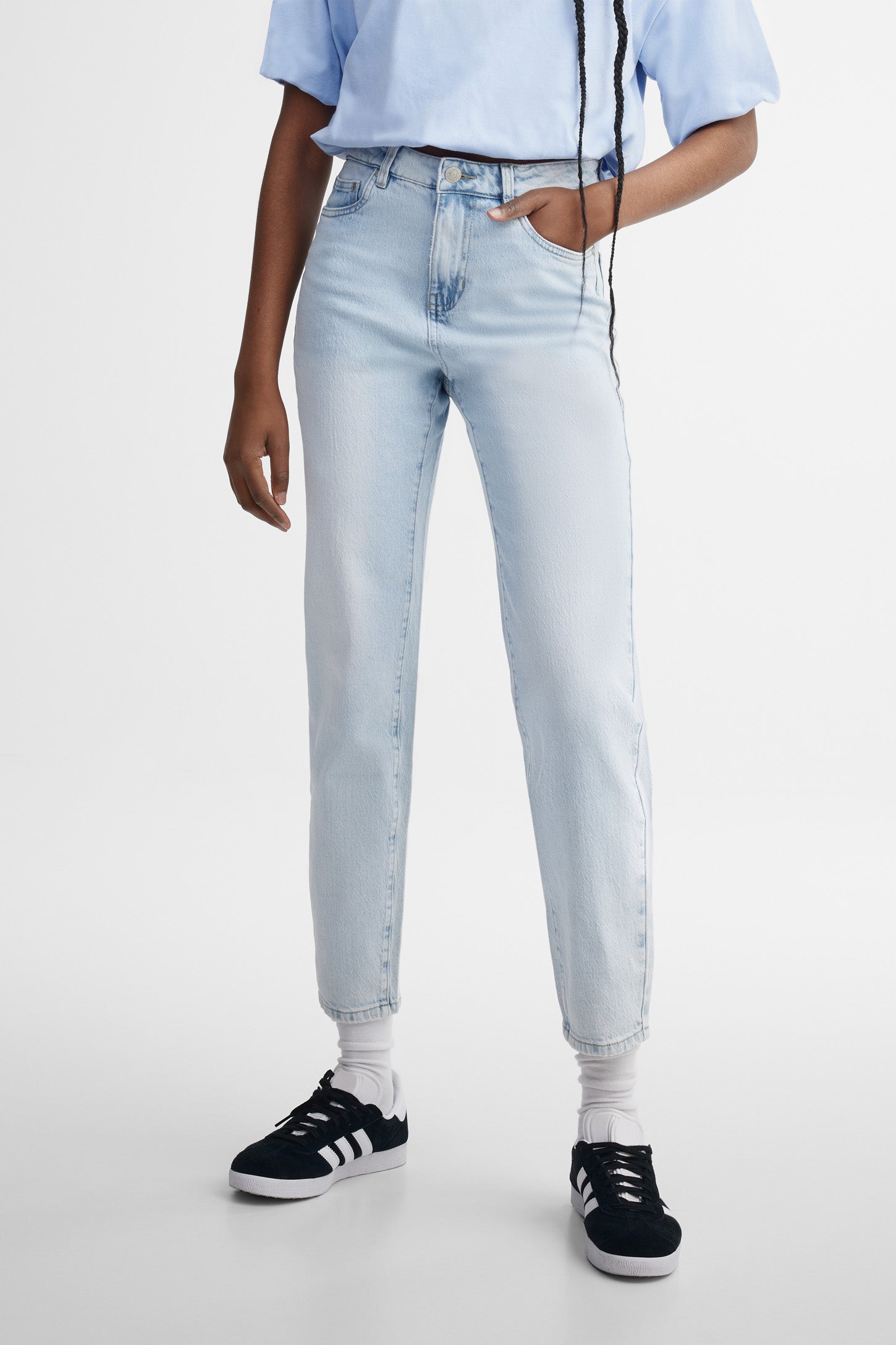 Jeans coupe ''Mom'' - Femme && PEROXYDE