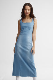 Robe midi en jeans - Femme && DENIM MOYEN