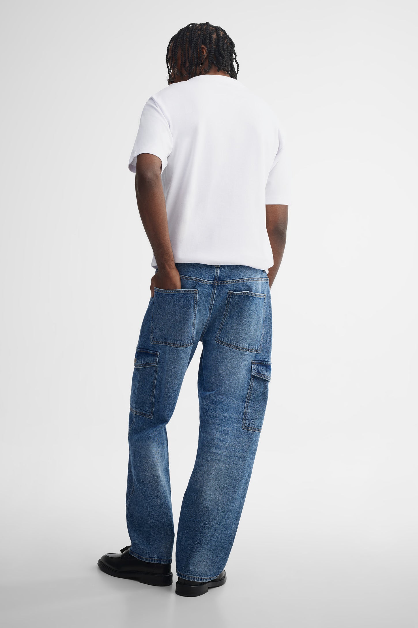 Jeans ''skater'' cargo - Homme && INDIGO