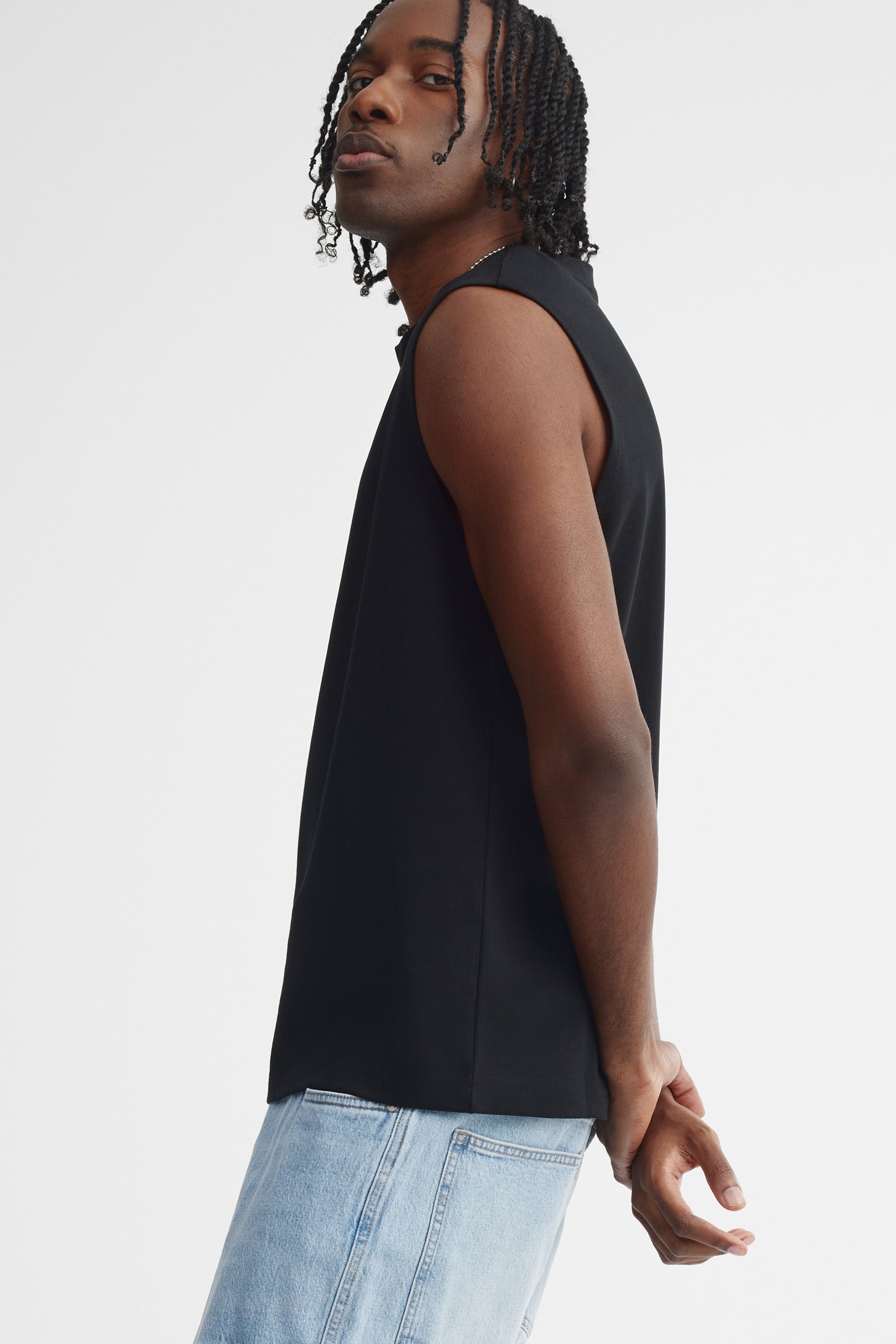 Camisole muscle coton - Homme && NOIR