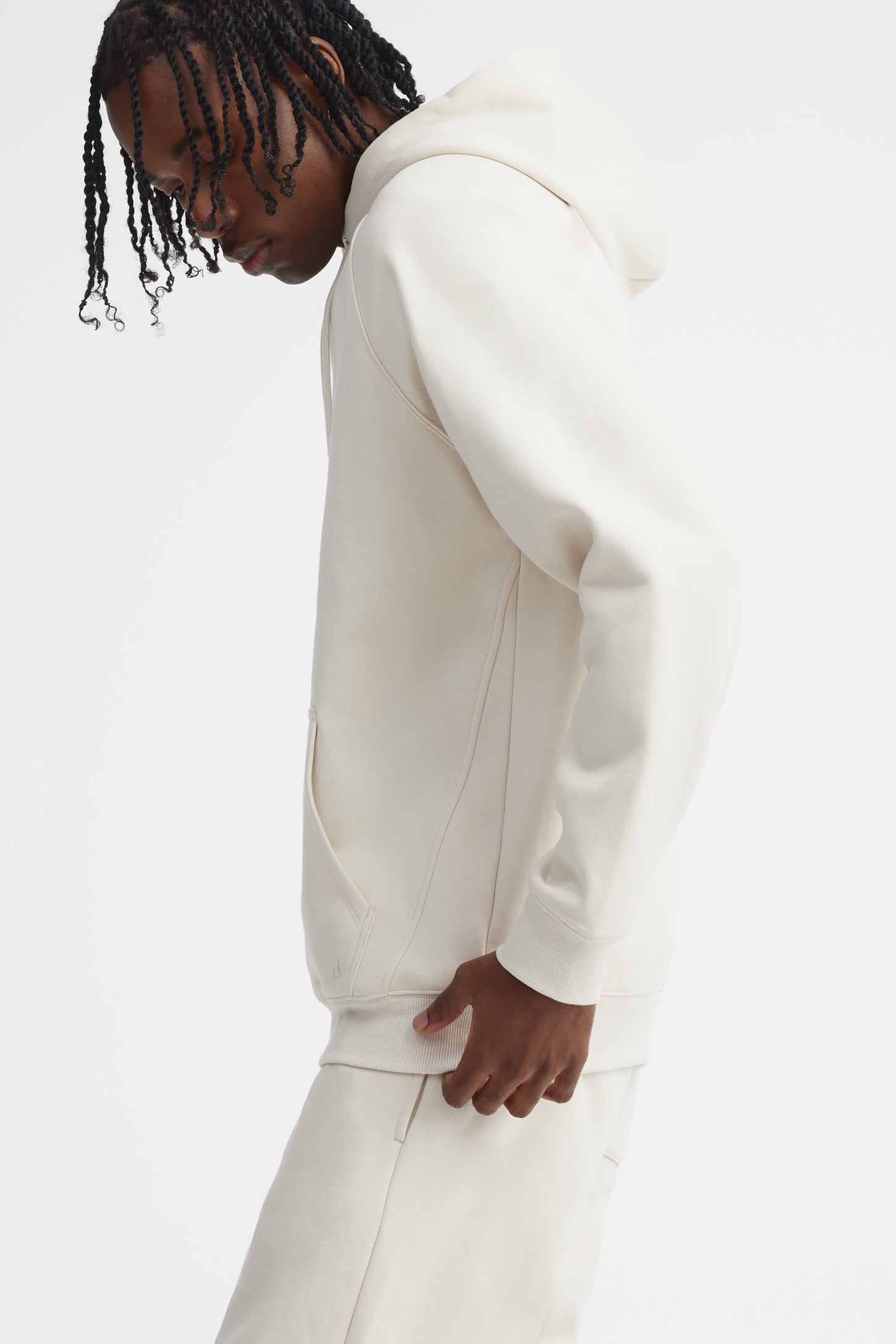 Chandail à capuchon coton ouaté - Homme && BEIGE/MULTI