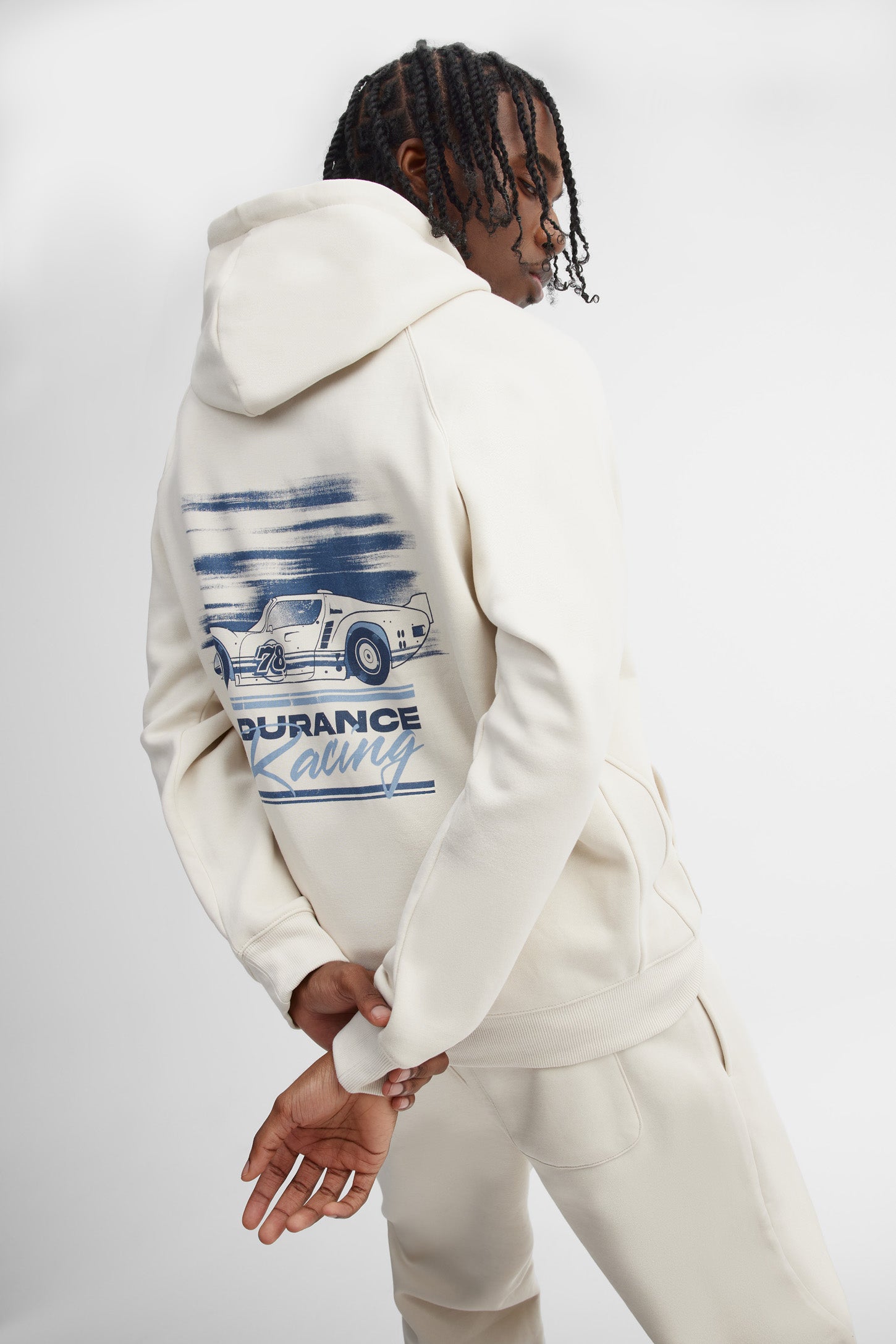 Chandail à capuchon coton ouaté - Homme && BEIGE/MULTI