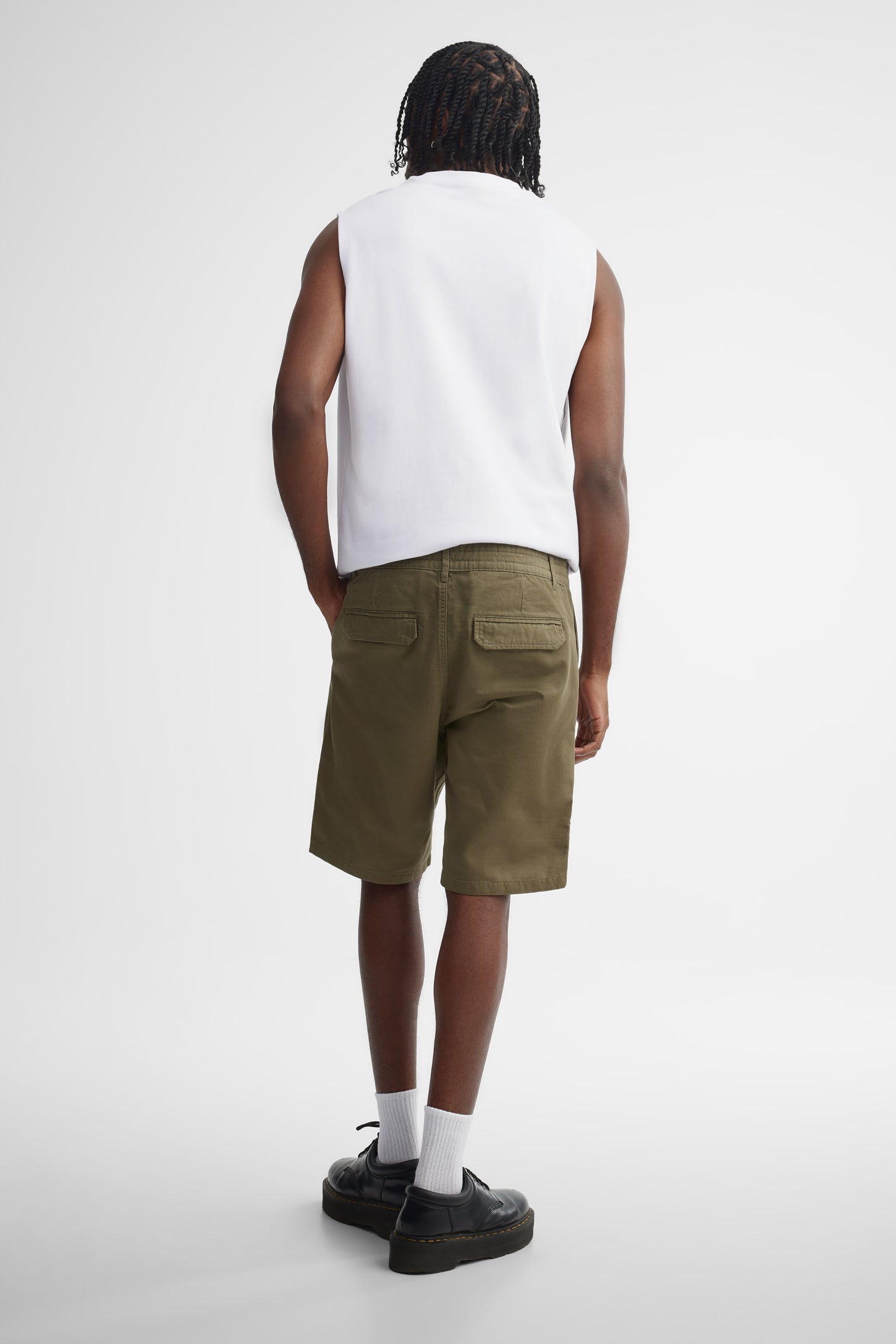 Short en coton - Homme && KAKI