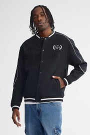 Veste bomber ample course - Homme && NOIR/MULTI