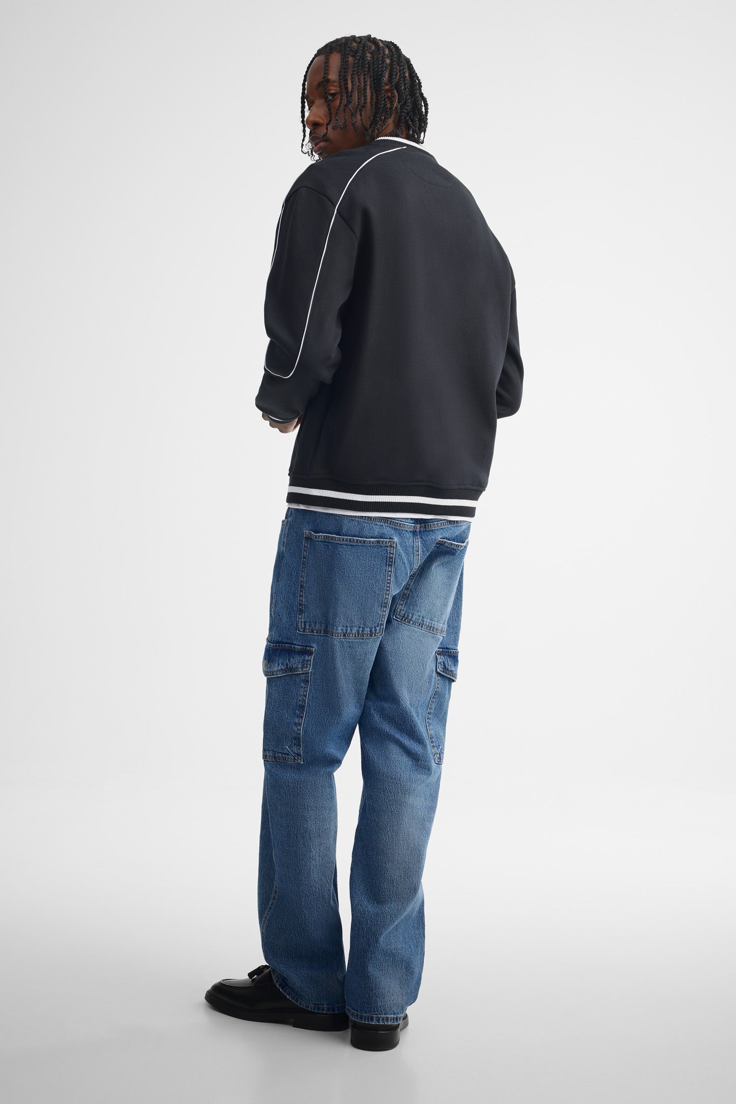 Veste bomber ample course - Homme && NOIR/MULTI