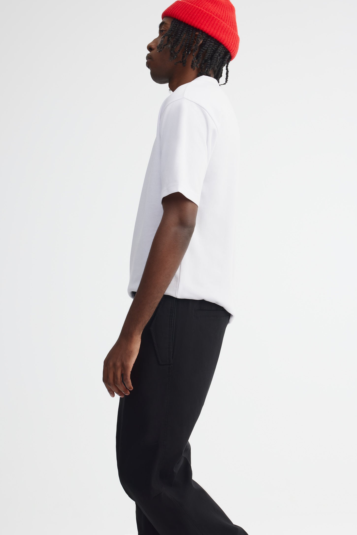 Pantalon parachute taille élastique - Homme && NOIR