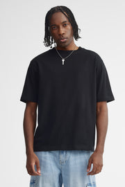 T-shirt col rond coton - Homme && NOIR