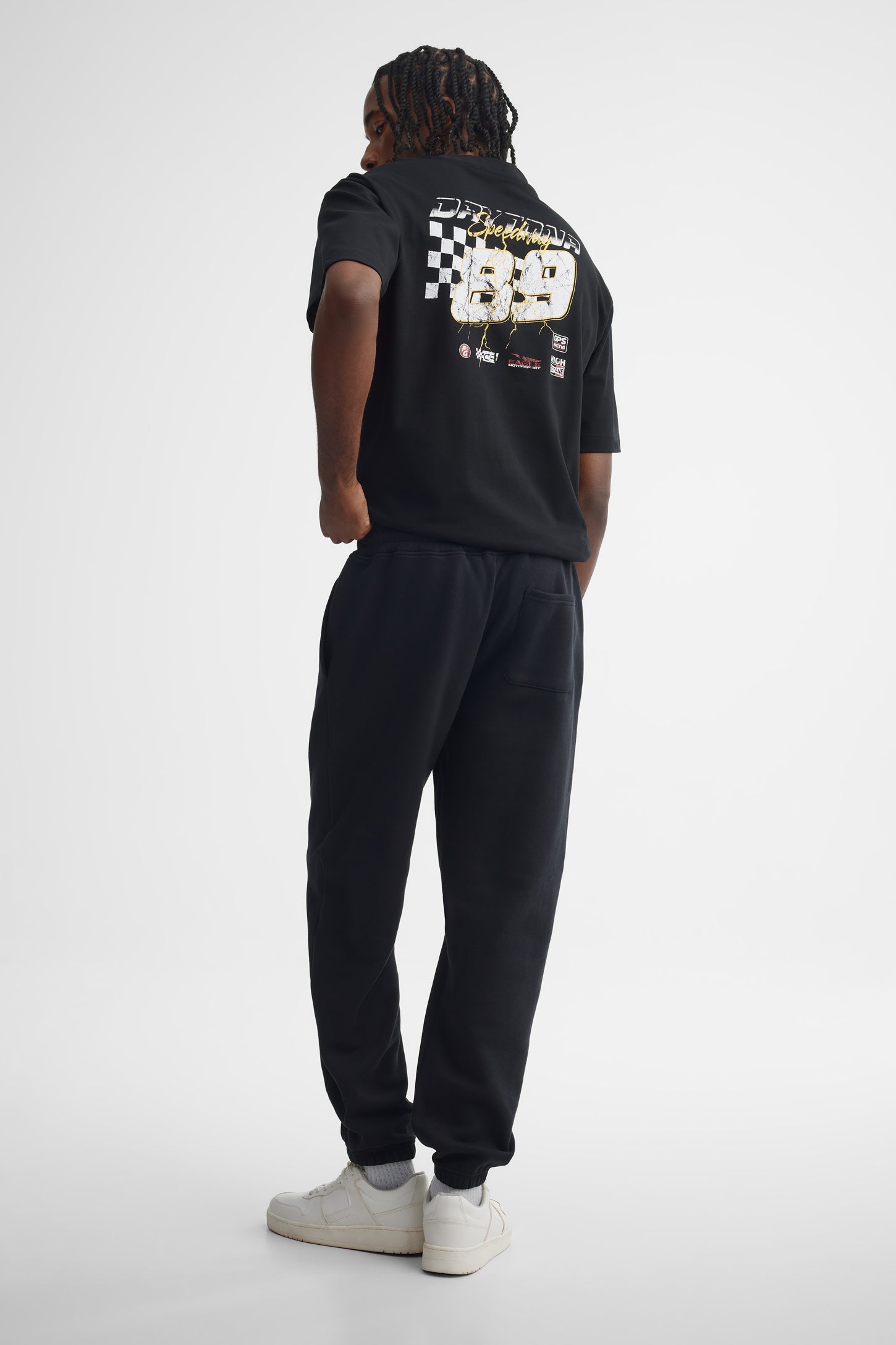 Pantalon jogger coton ouaté - Homme && NOIR