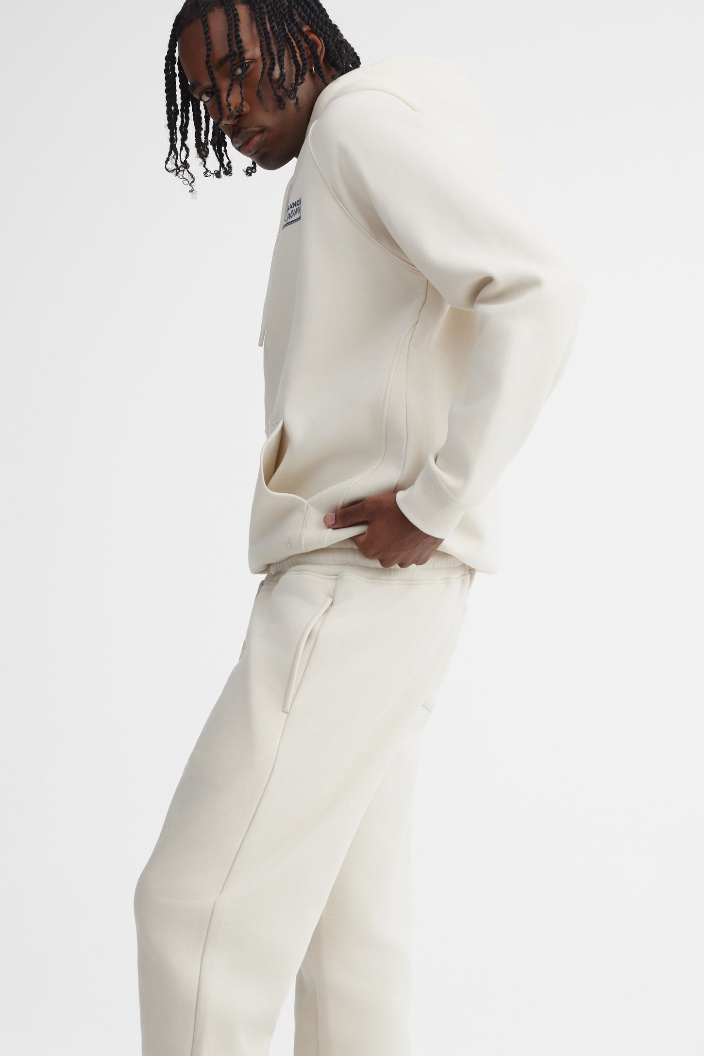 Pantalon jogger coton ouaté - Homme && BEIGE
