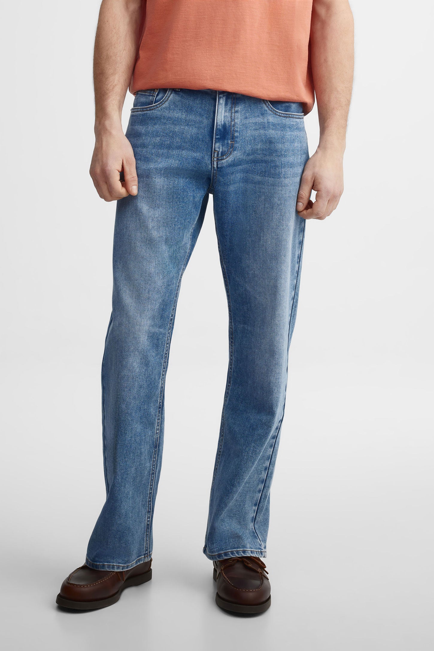 Jeans ''Bootcut'' 32'' - Homme && BLEU PALE