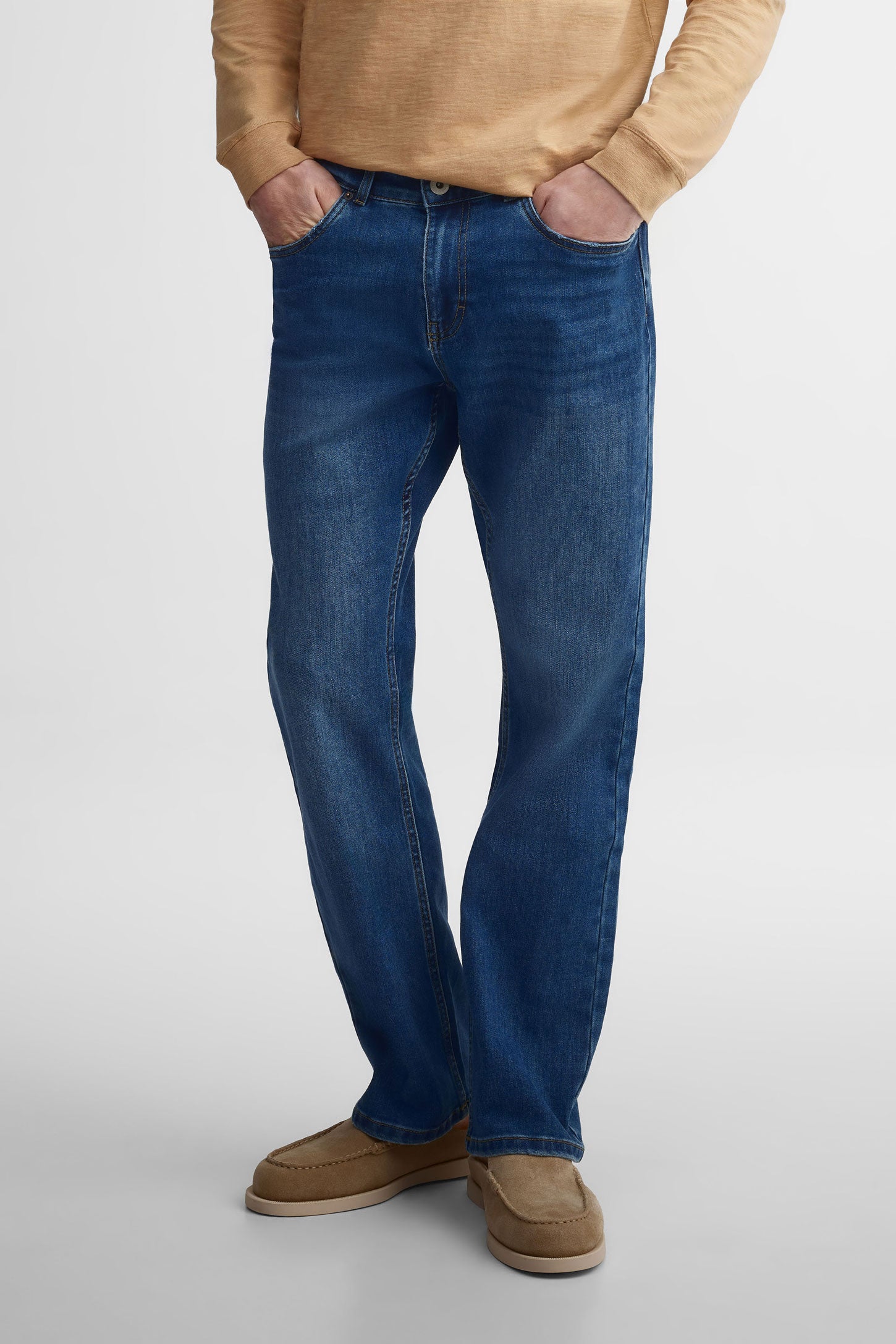 Jeans ''Bootcut'' 32'' - Homme && BLEU MOYEN