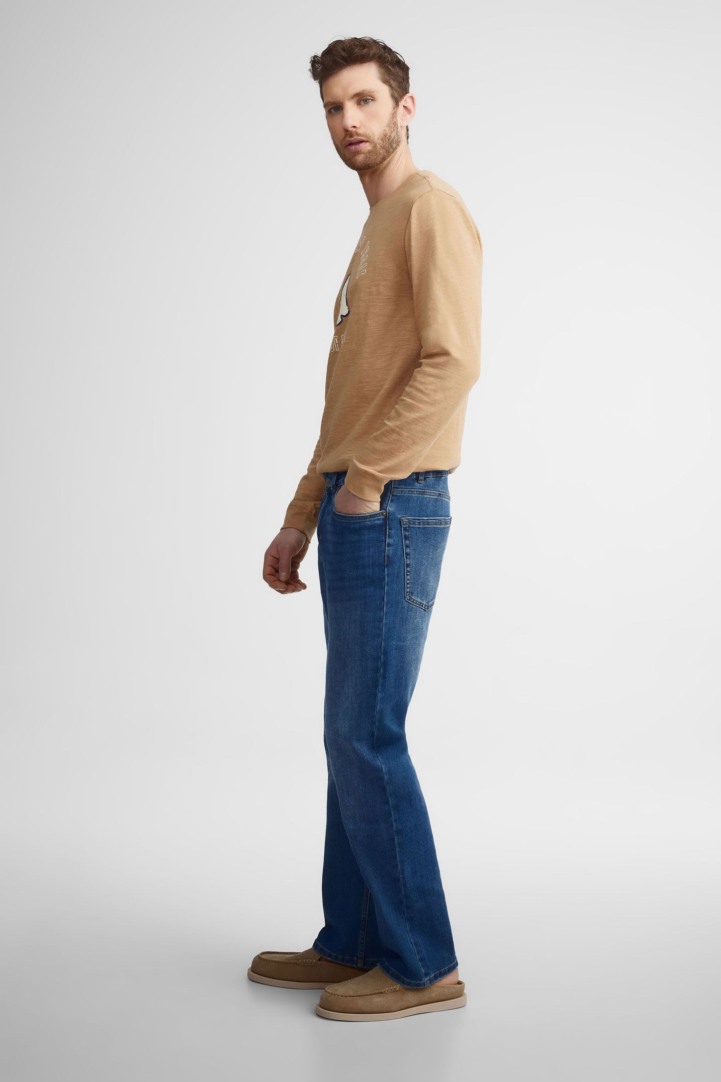 Jeans ''Bootcut'' 32'' - Homme && BLEU MOYEN