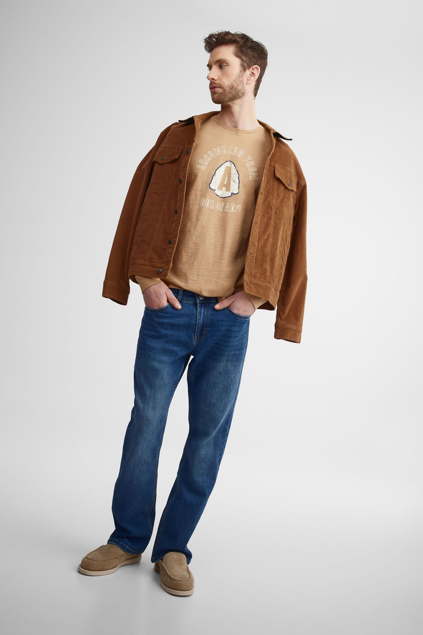 Jeans ''Bootcut'' 32'' - Homme && BLEU MOYEN