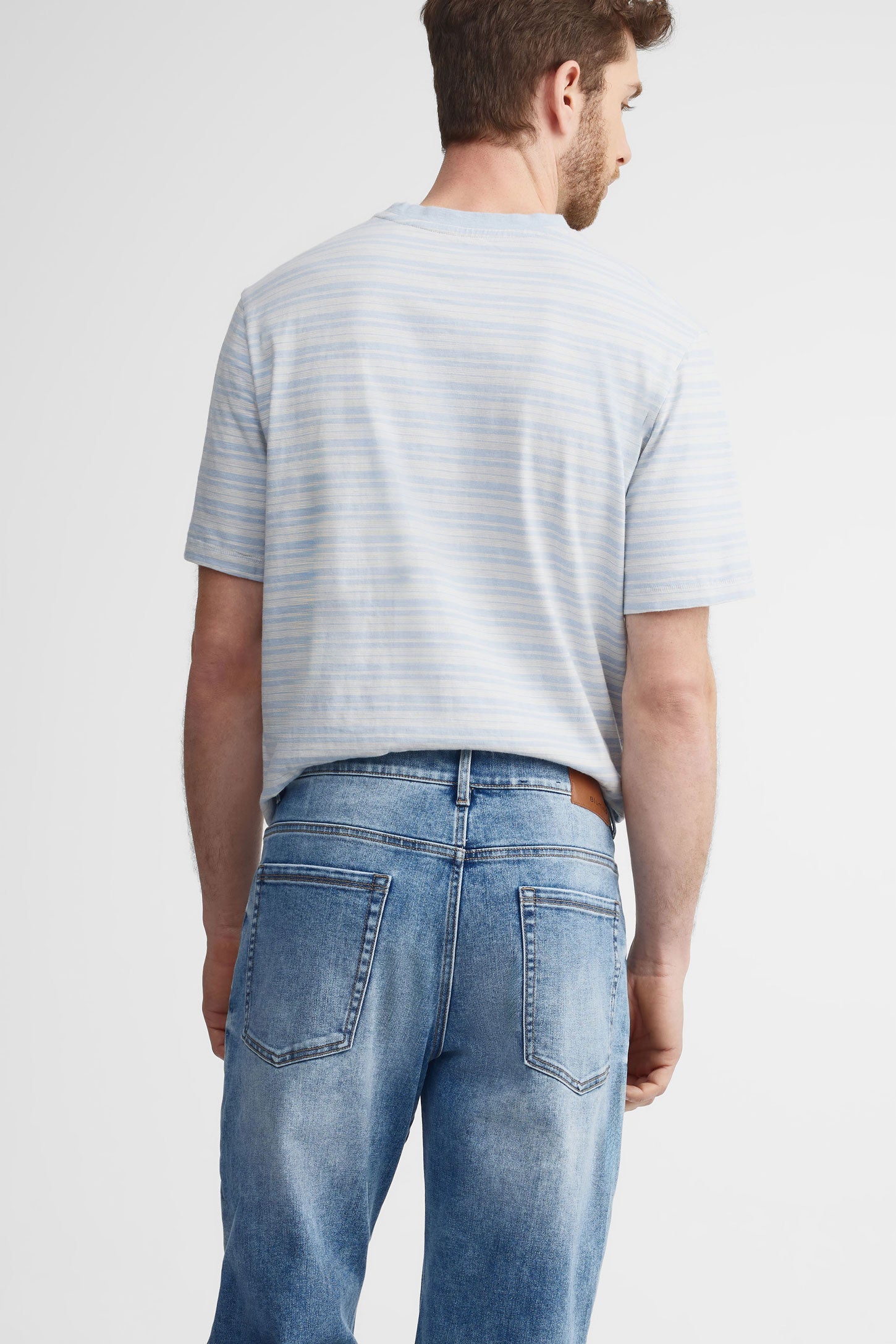 Jeans jambe fuselée 32'' - Homme && BLEU PALE